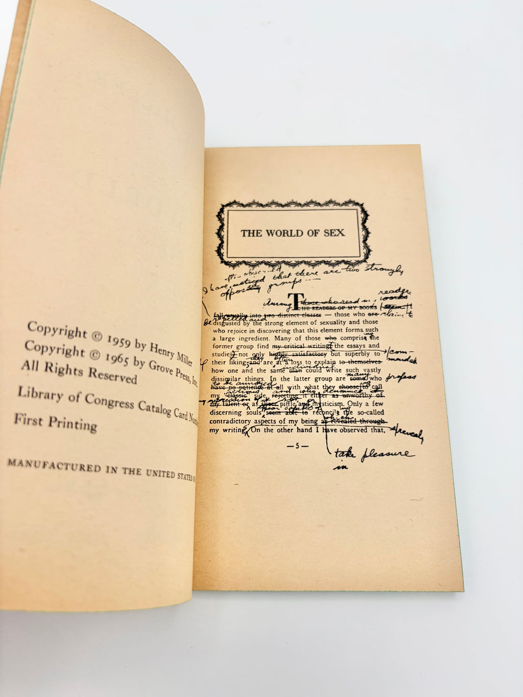 The World of Sex by Henry Miller