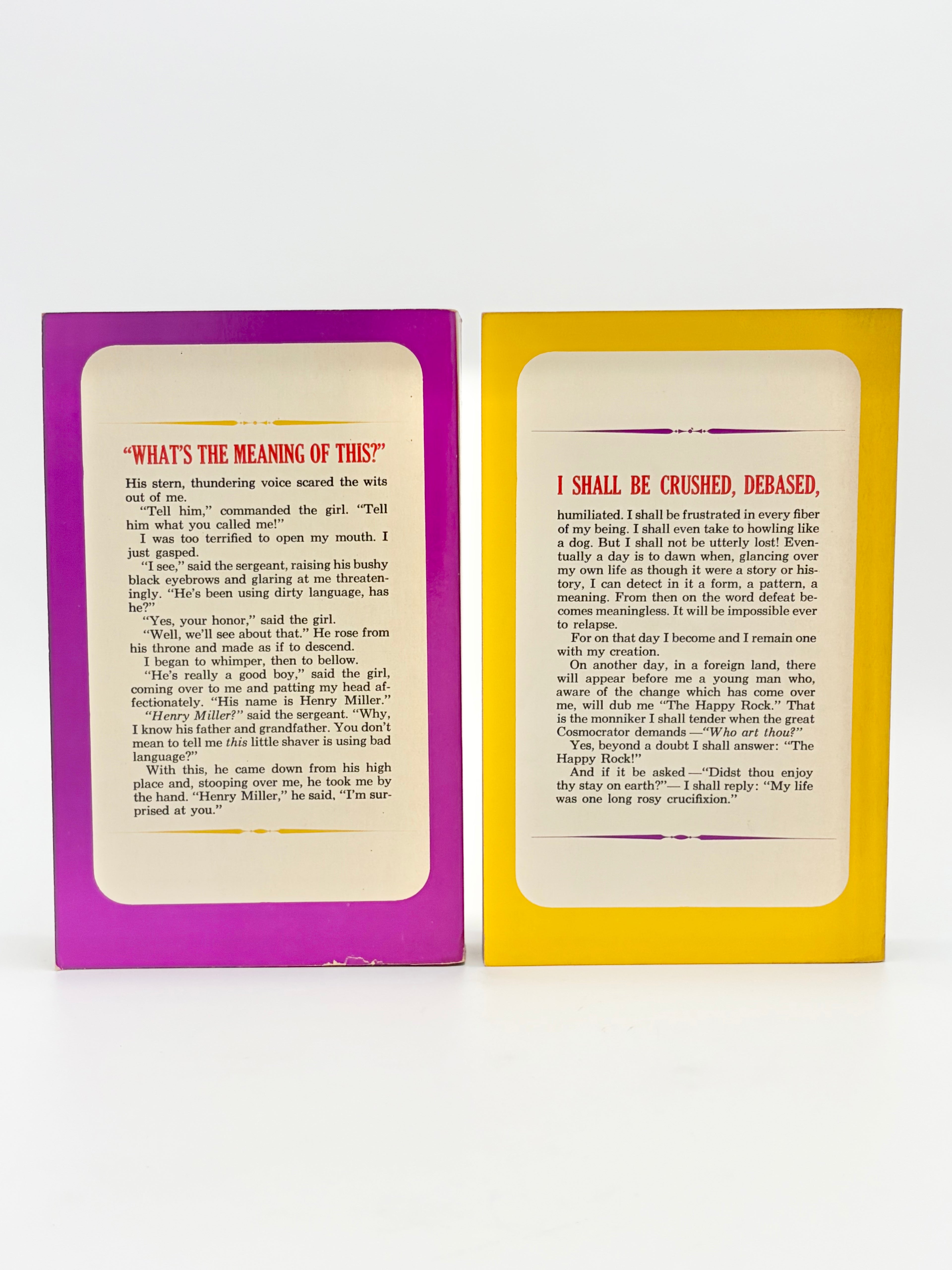 Plexus Books 1 & 2 - The Rosy Crucifixion by Henry Miller