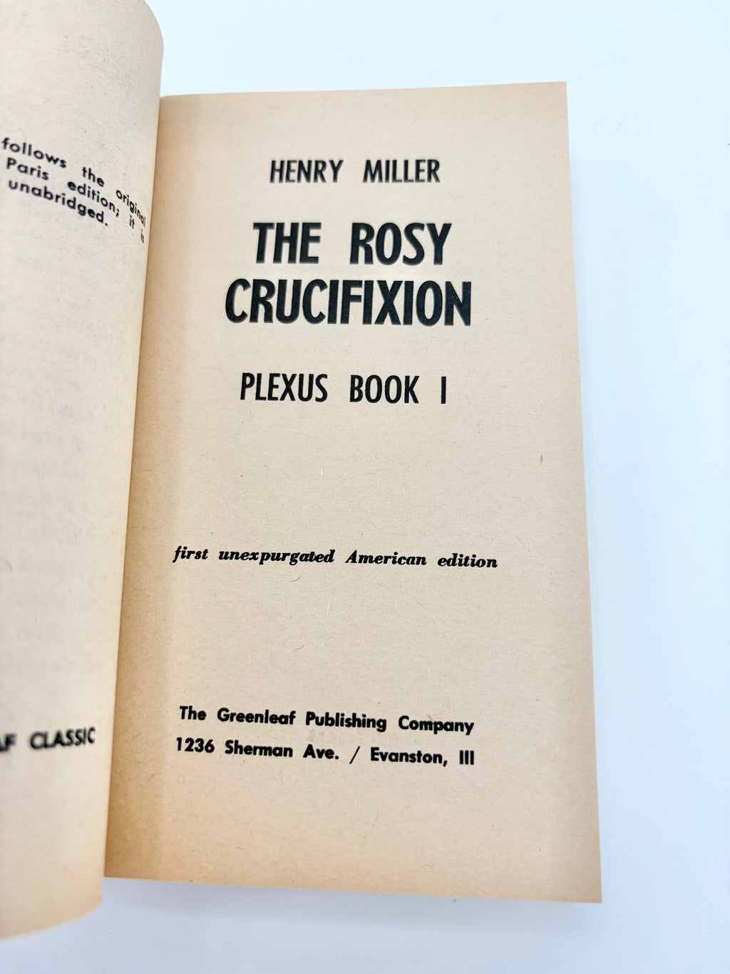 Plexus Books 1 & 2 - The Rosy Crucifixion by Henry Miller