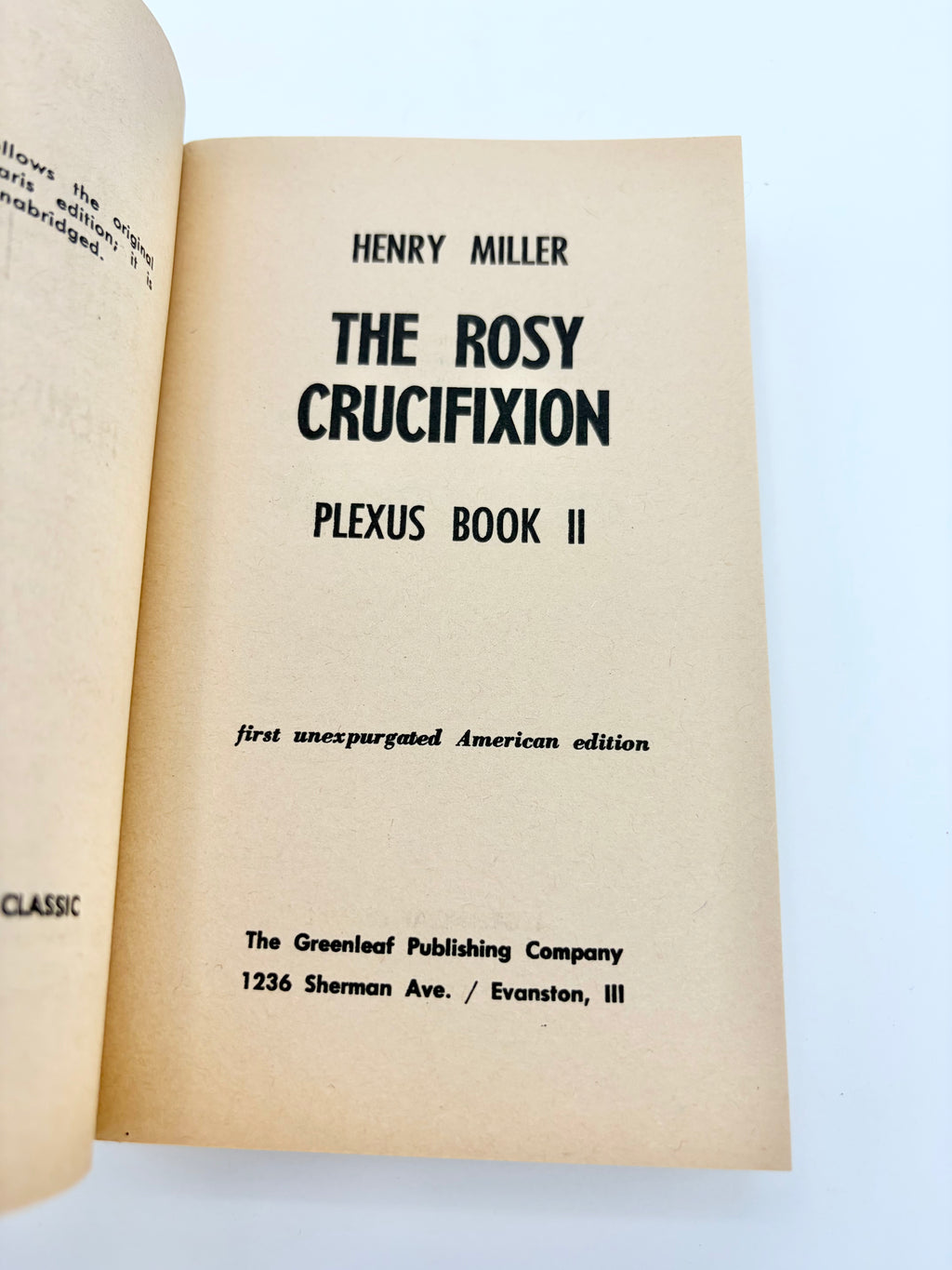 Plexus Books 1 & 2 - The Rosy Crucifixion by Henry Miller