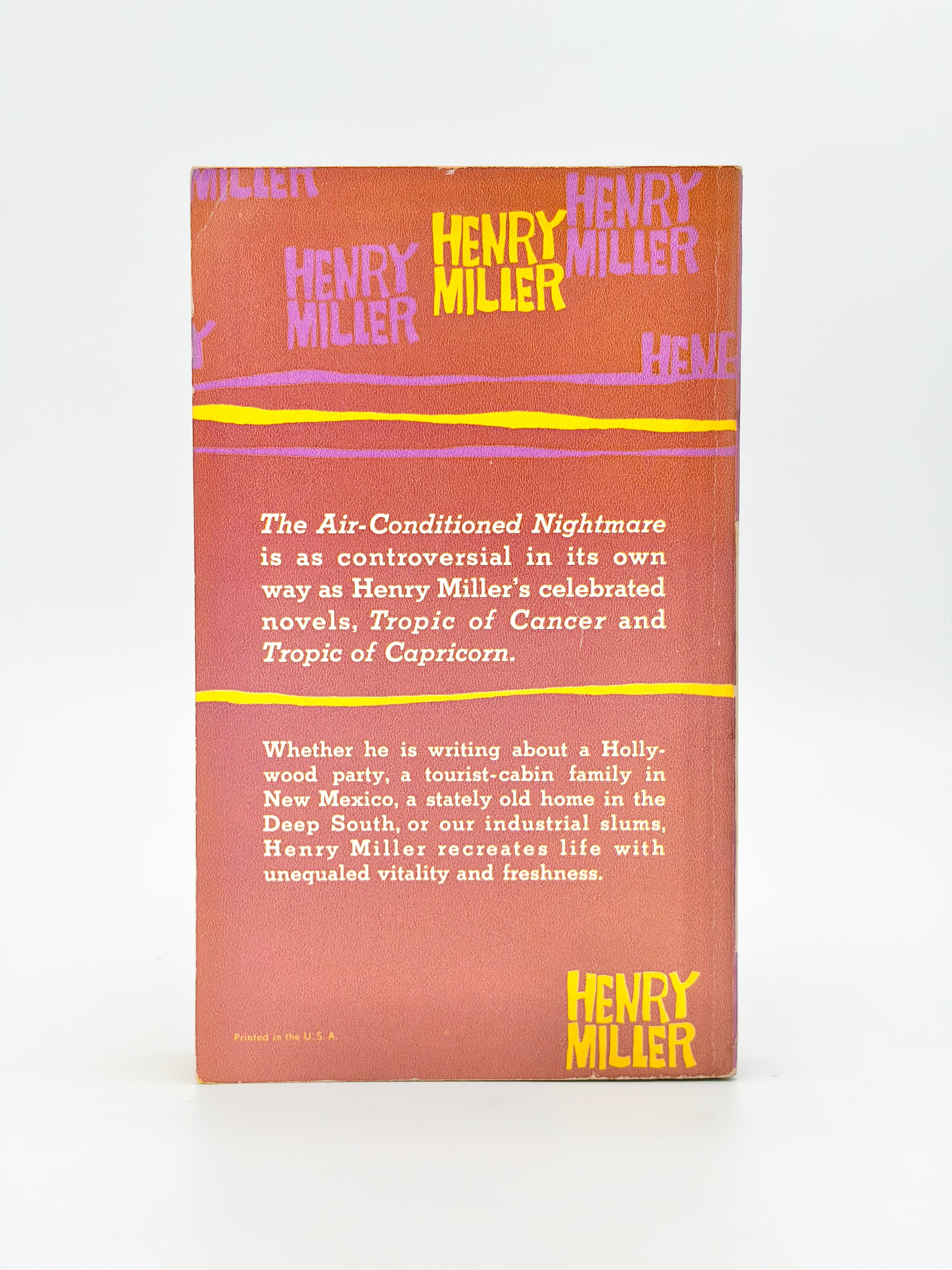 The Air-Conditioned Nightmare by Henry Miller