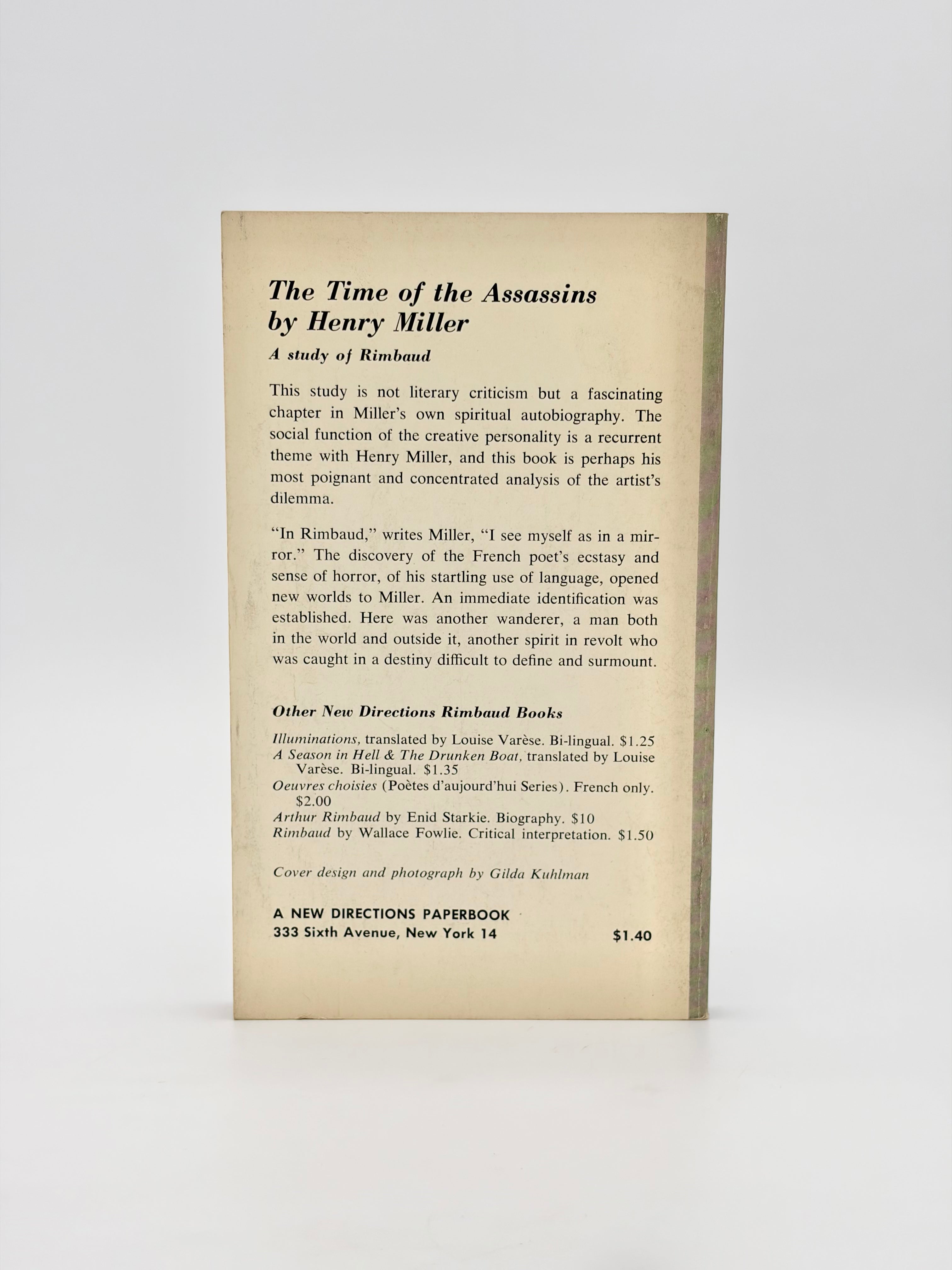 The Time of the Assassins - a Study of Rimbaud by Henry Miller