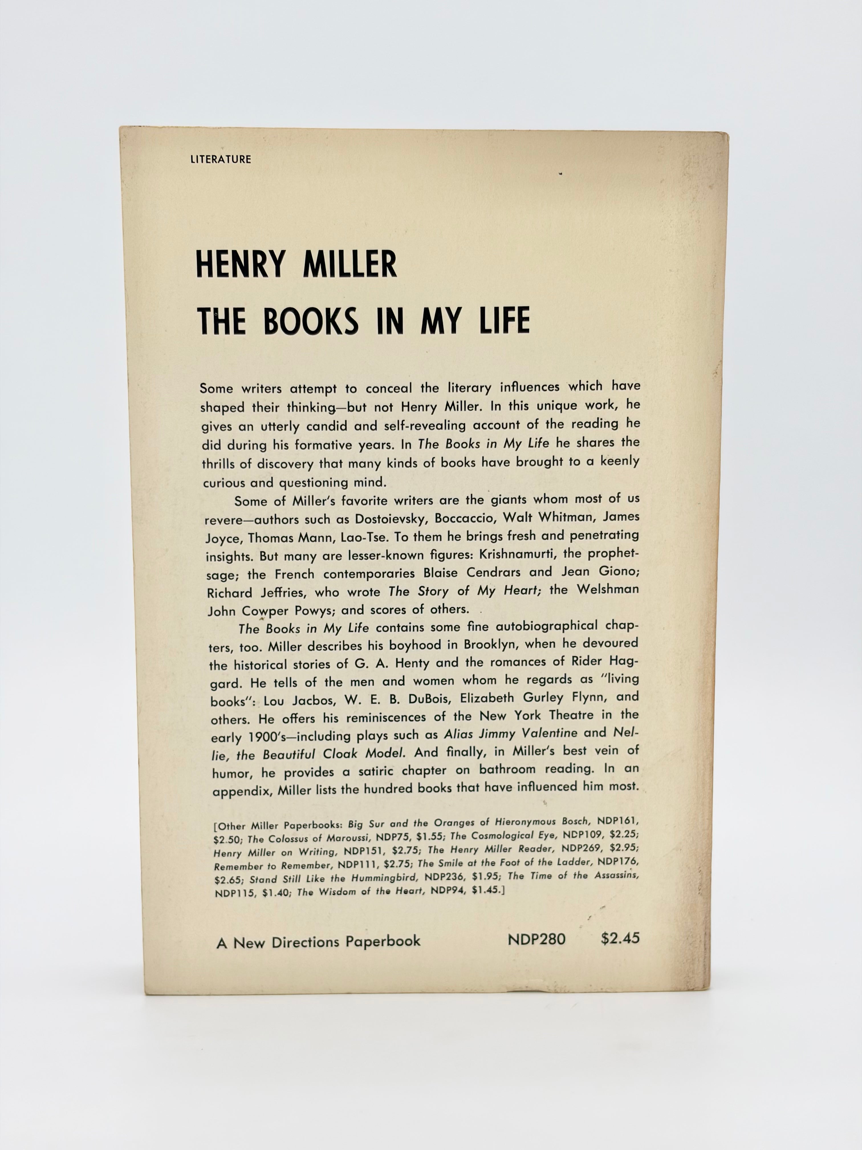 The Books in My Life by Henry Miller
