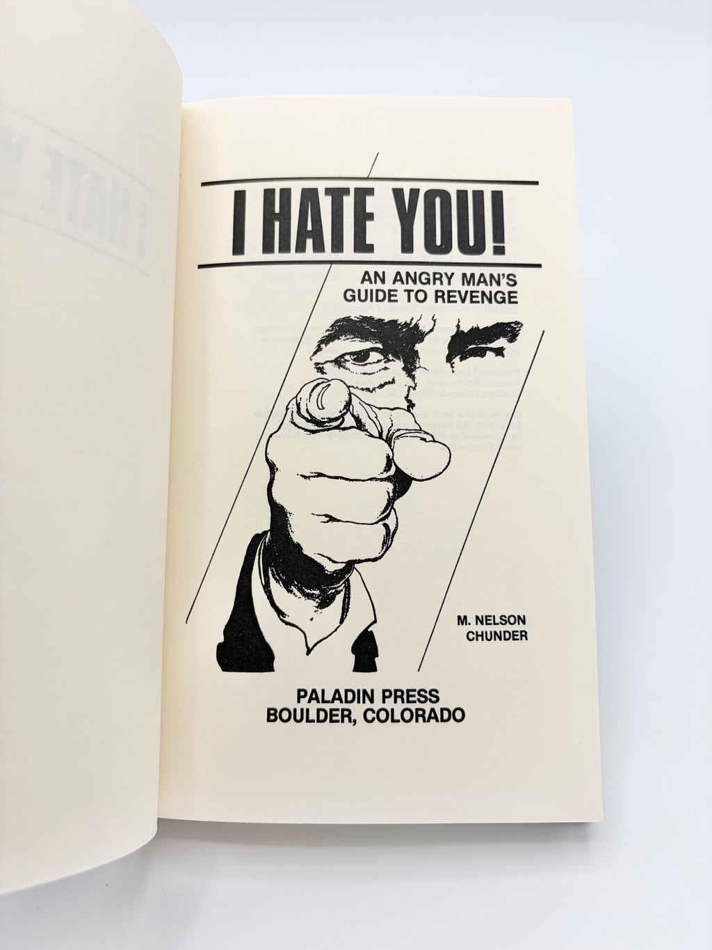 I Hate You! An Angry Man's Guide to Revenge by M. Nelson Chunder