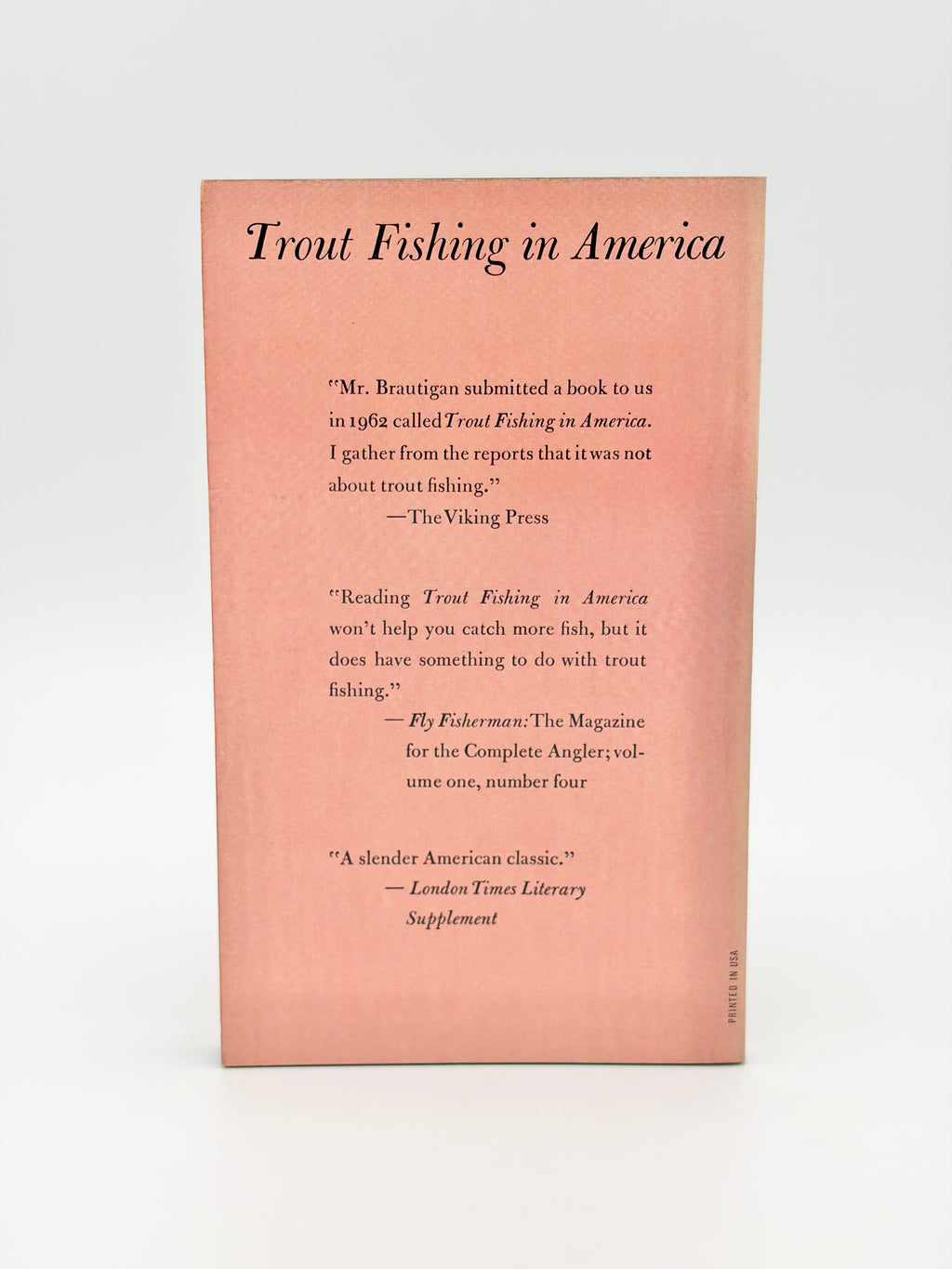Trout Fishing in America by Richard Brautigan