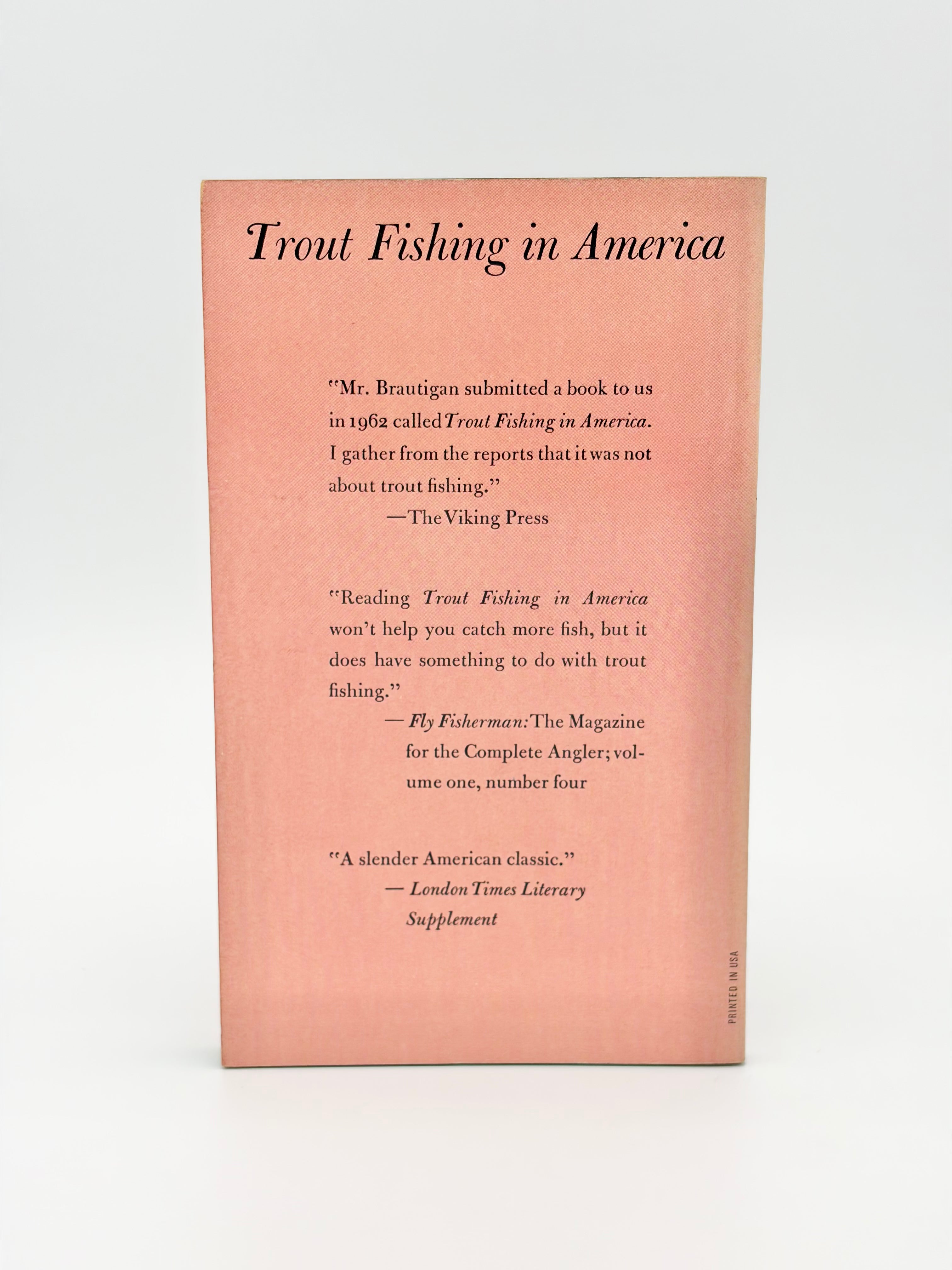 Trout Fishing in America by Richard Brautigan