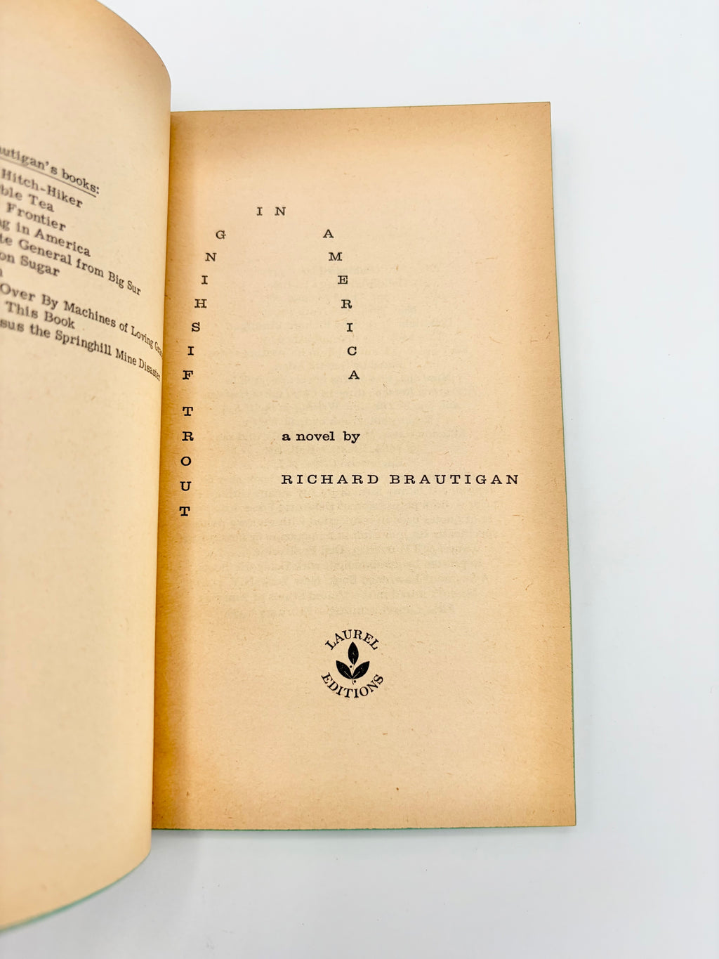 Trout Fishing in America by Richard Brautigan