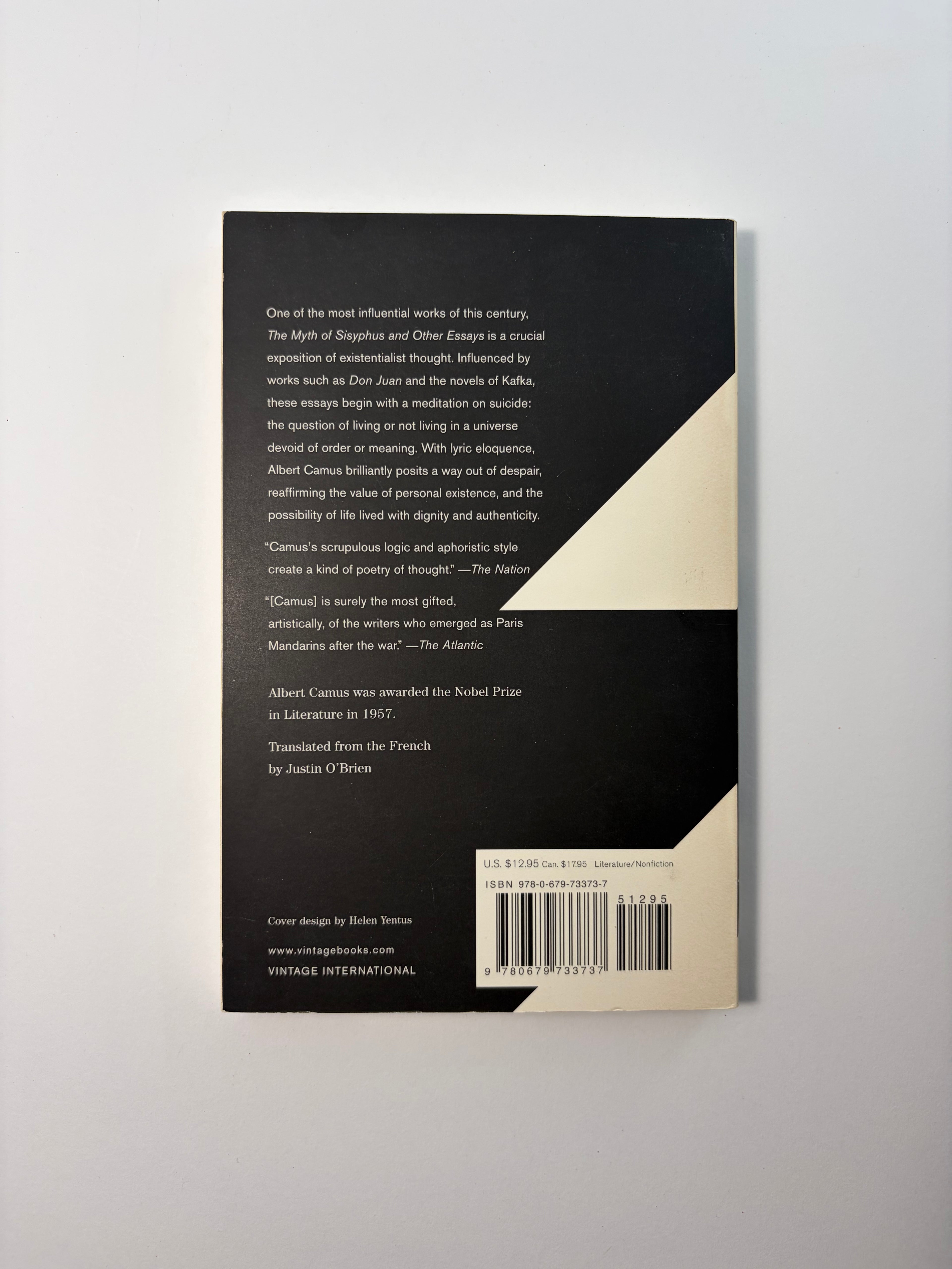 The Myth of Sisyphus and Other Essays by Albert Camus