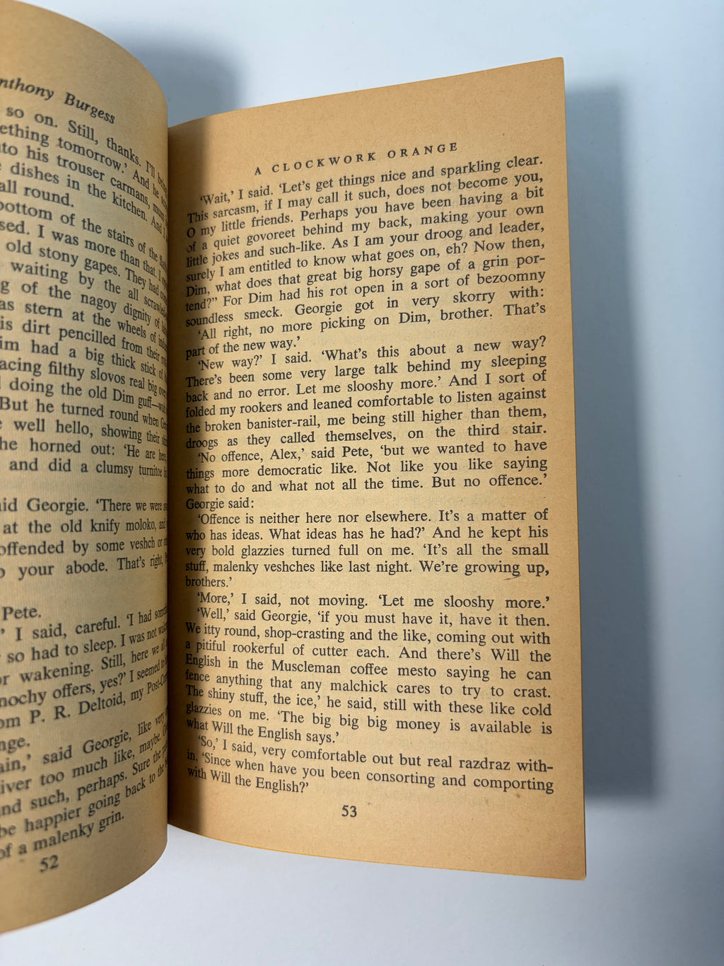 A Clockwork Orange by Anthony Burgess