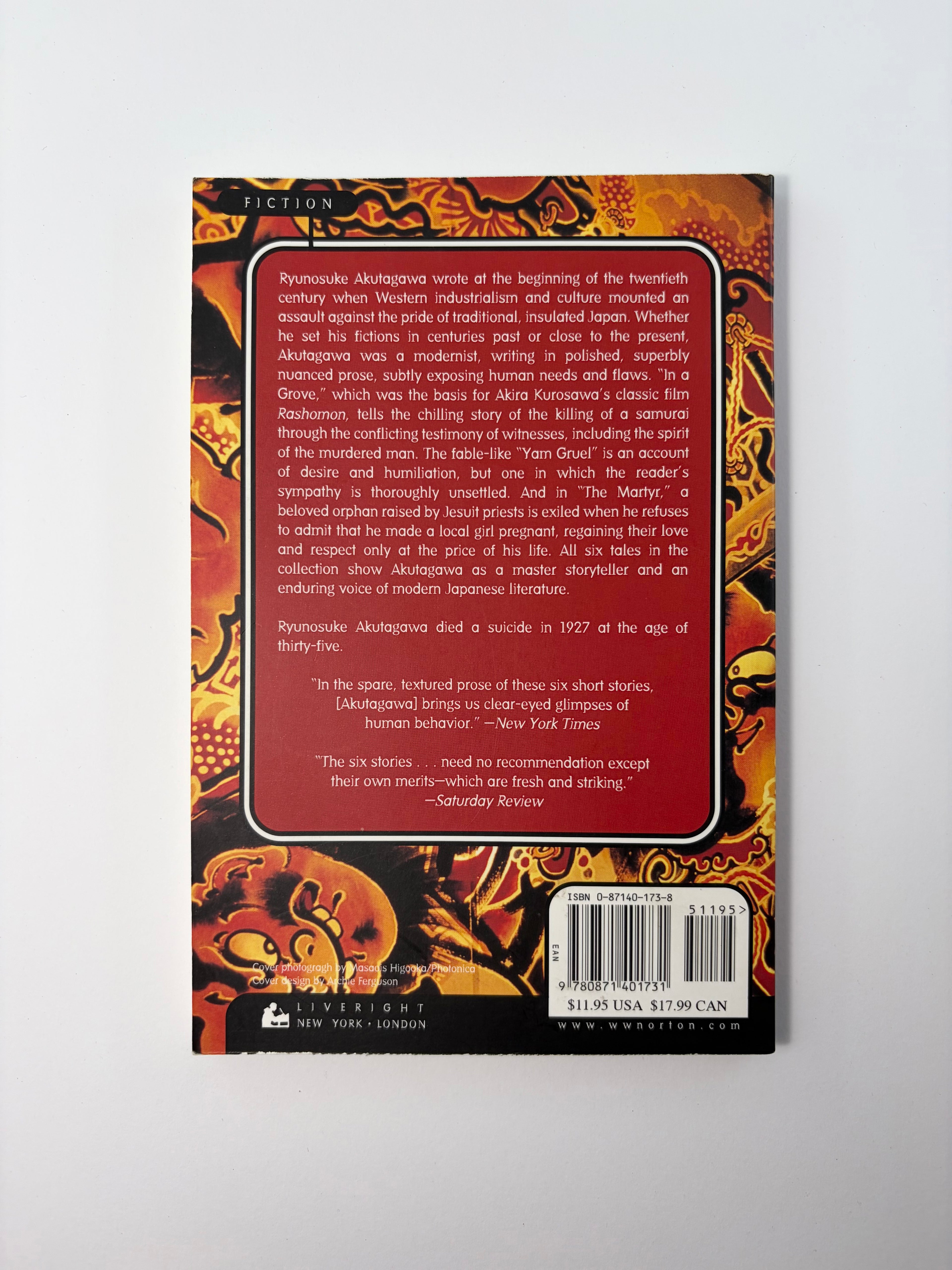 Rashōmon and Other Stories by Ryūnosuke Akutagawa