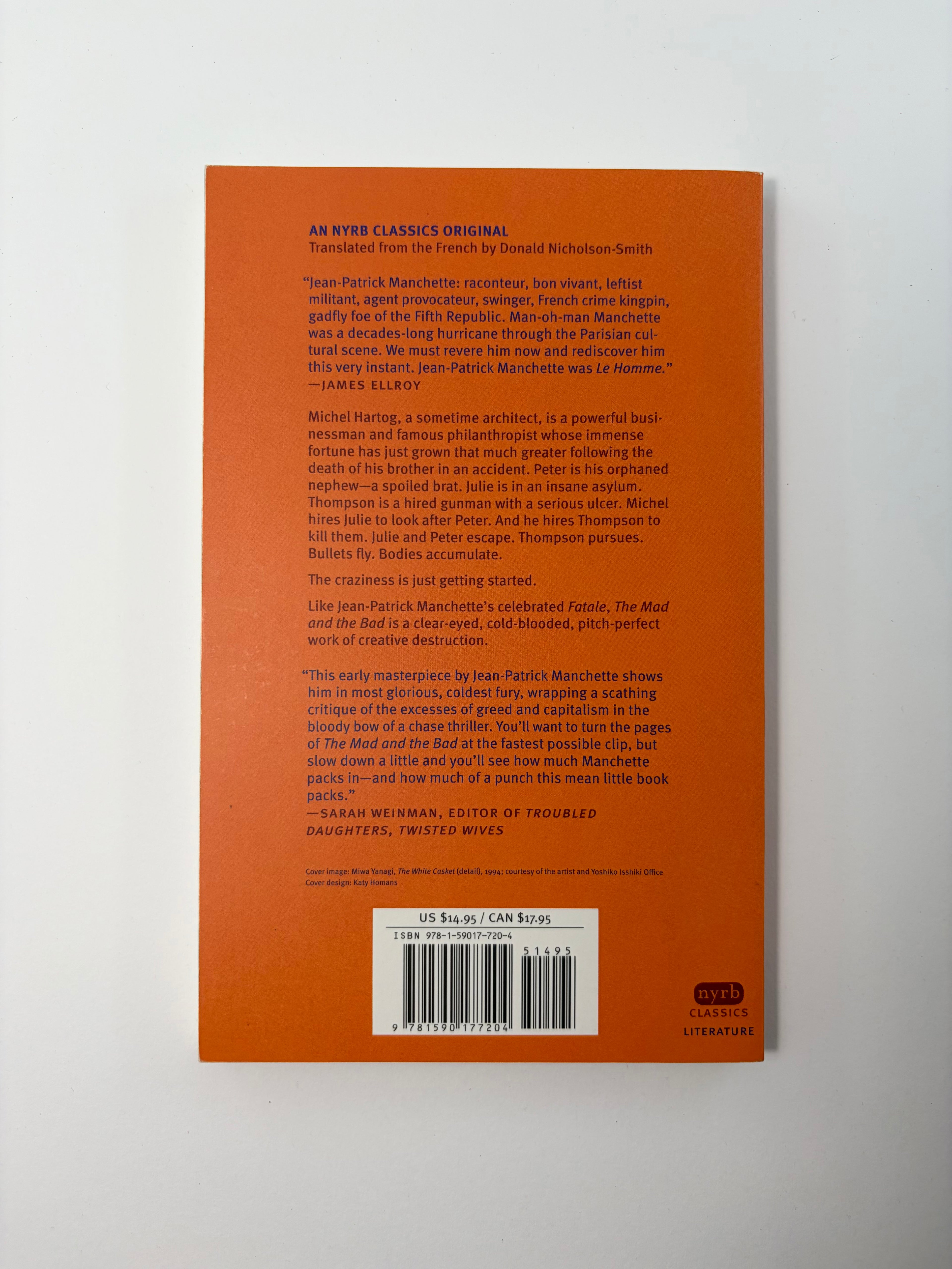 The Mad and the Bad by Jean-Patrick Manchette - NYRB Classics