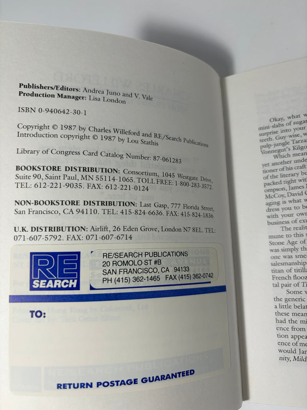 High Priest of California by Charles Willeford