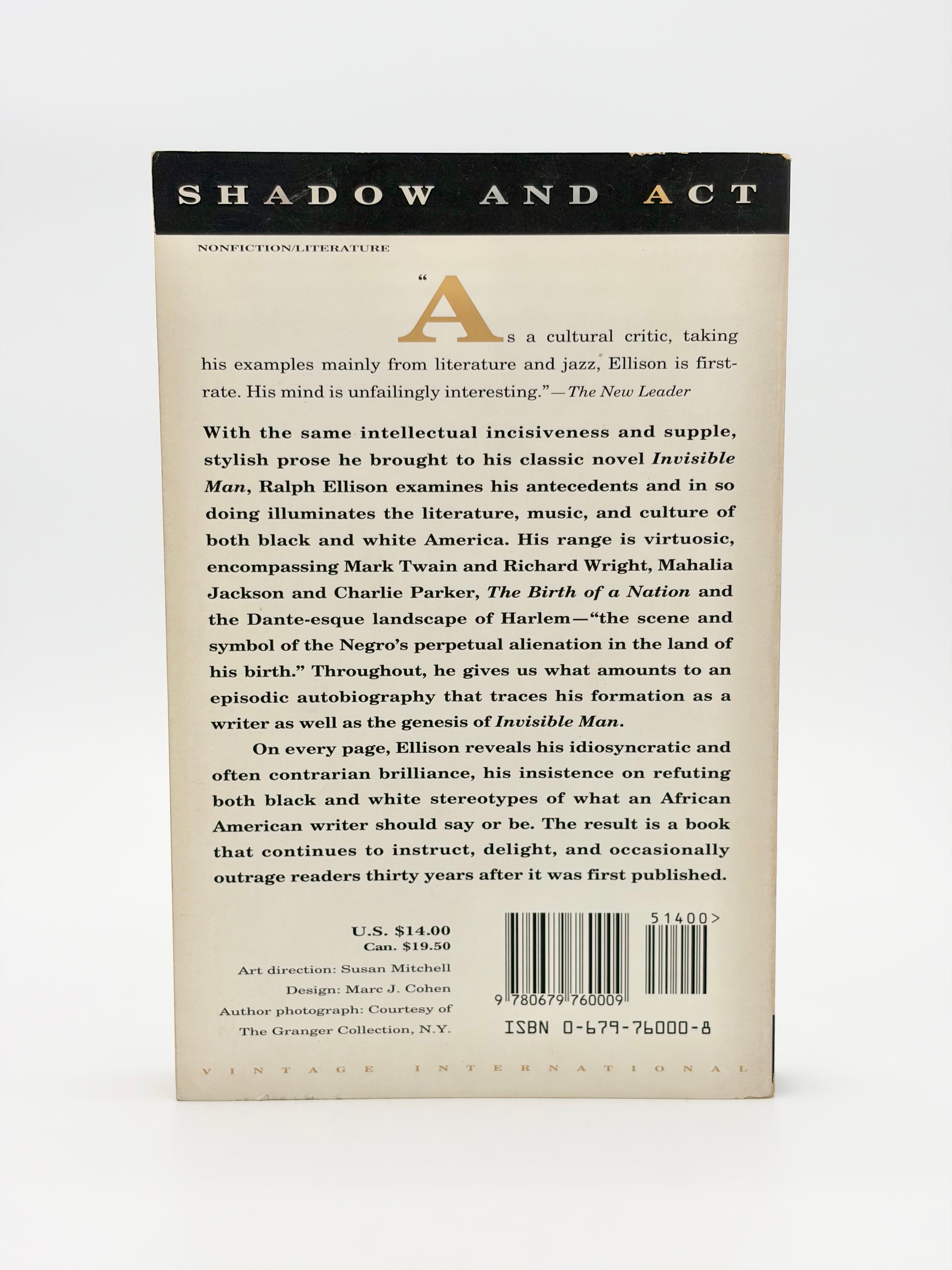 Shadow and Act by Ralph Ellison