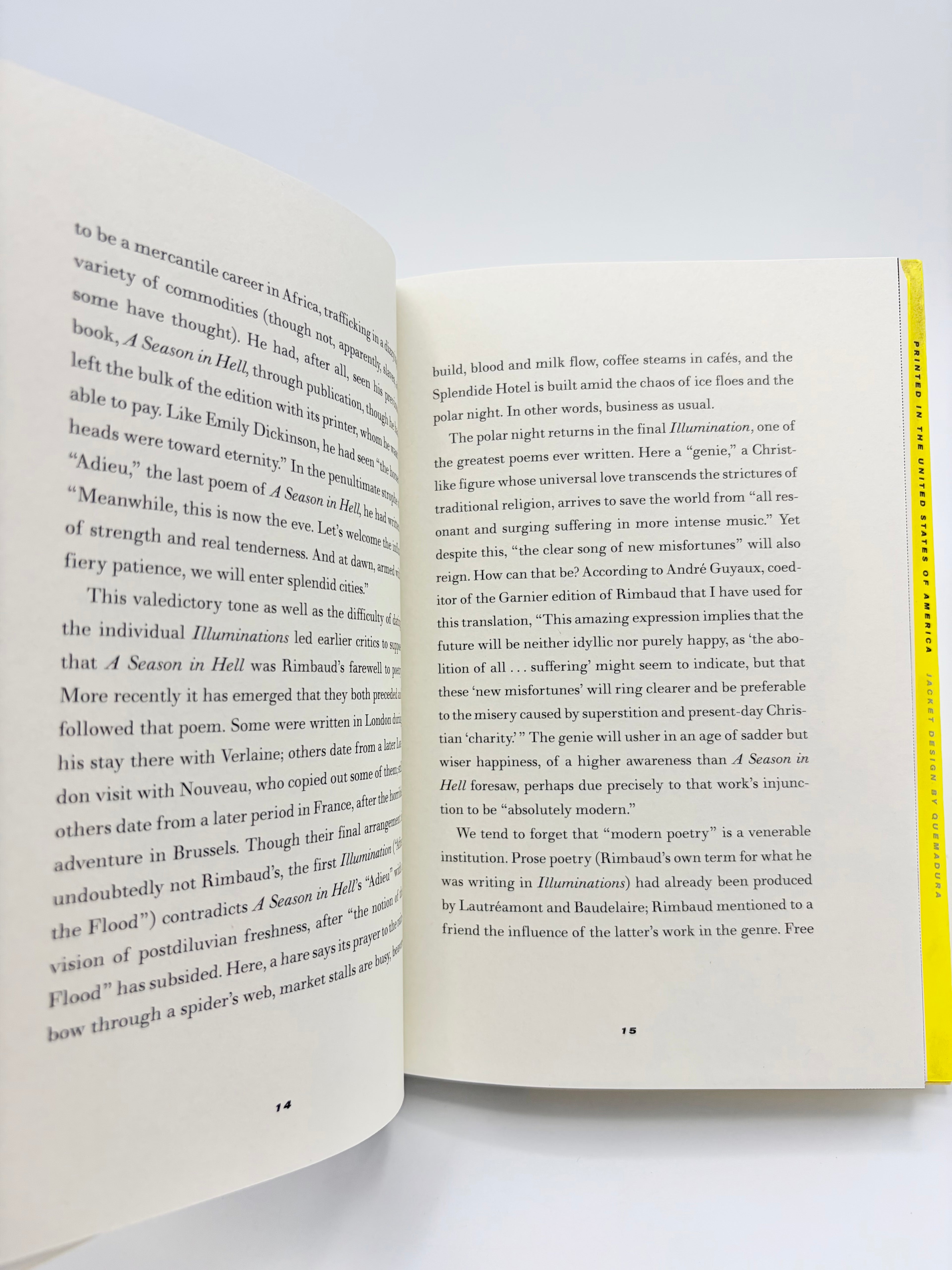 Illuminations by Arthur Rimbaud and translated by John Ashberry
