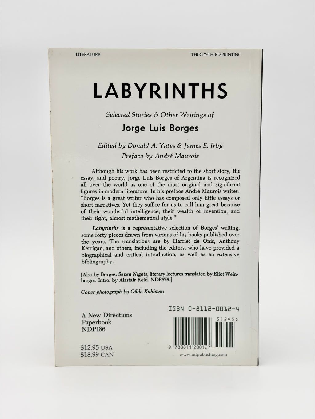 Labyrinths - Selected Stories and Other Writings by Jorge Luis Borges