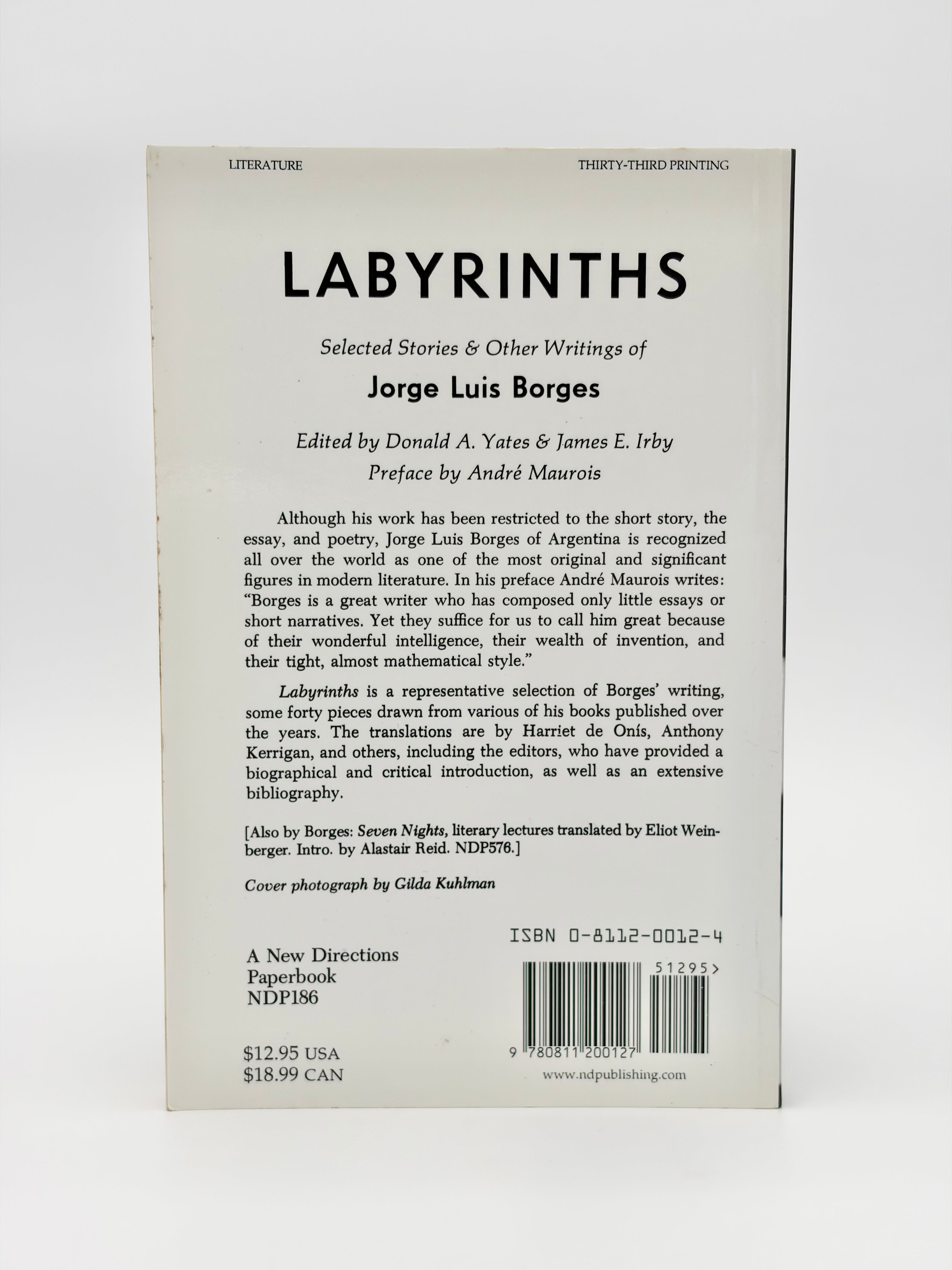 Labyrinths - Selected Stories and Other Writings by Jorge Luis Borges
