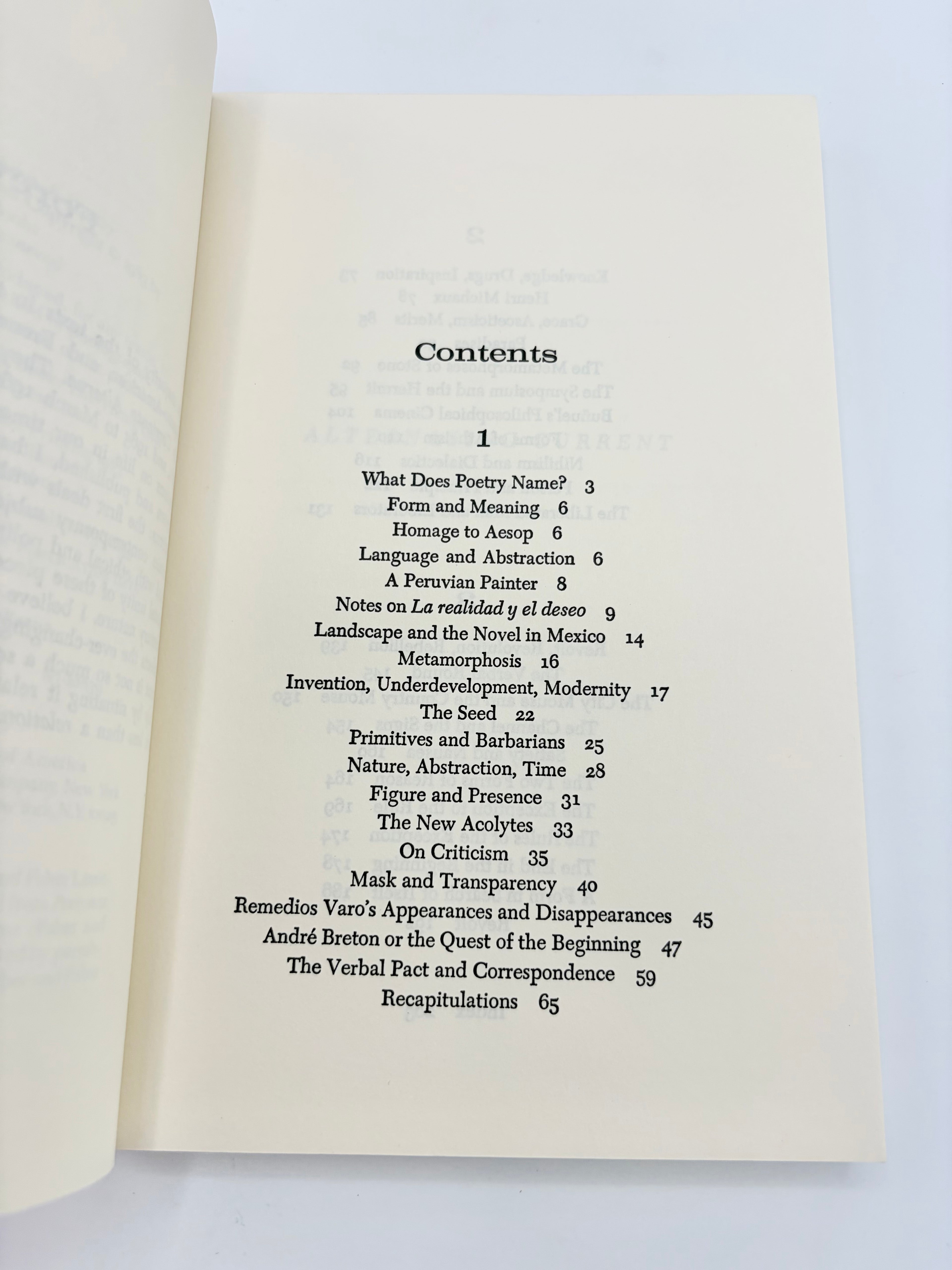 Alternating Current by Octavio Paz