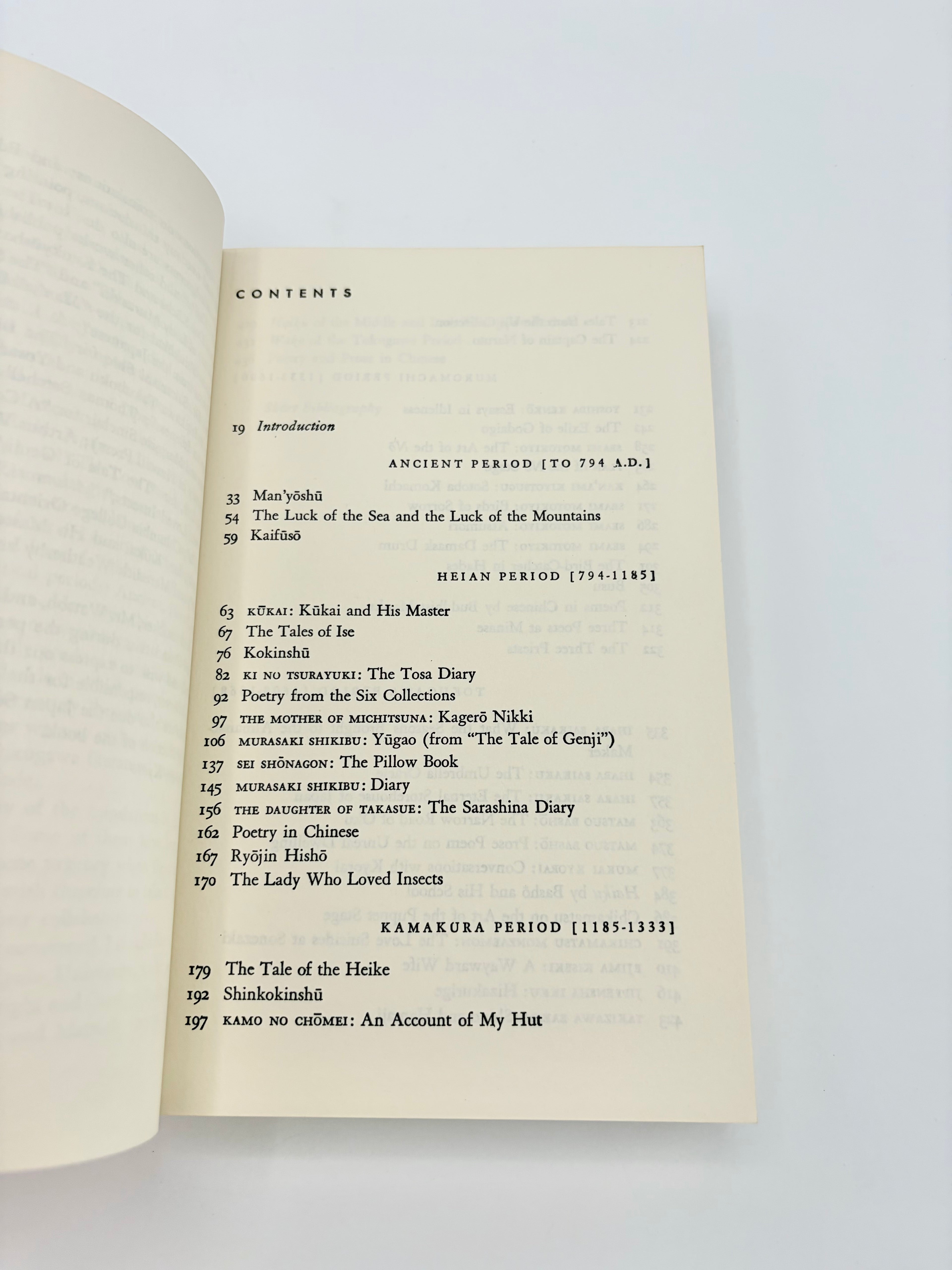 Grove Press Anthology of Japanese Literature compiled and edited by Donald Keene