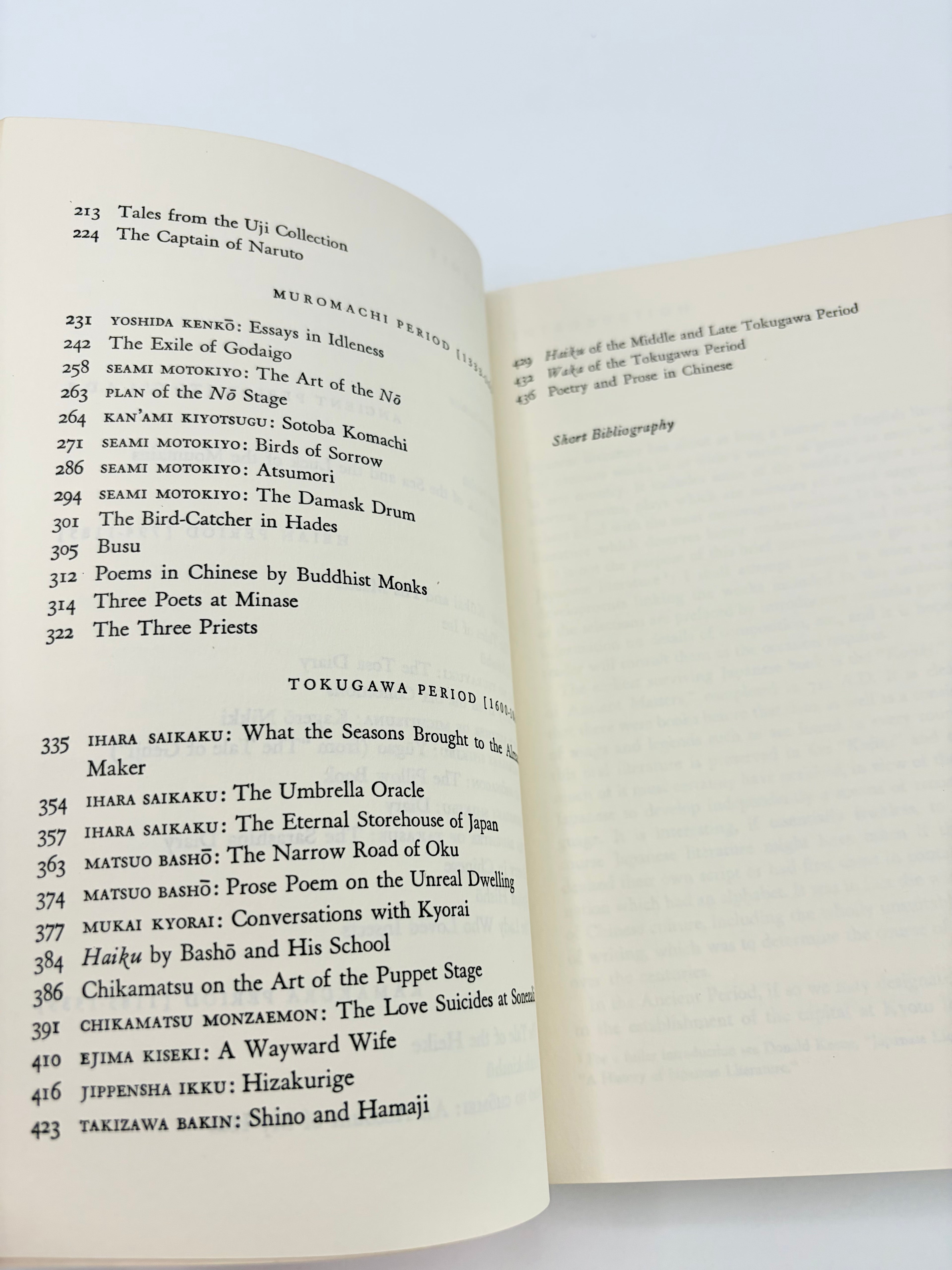 Grove Press Anthology of Japanese Literature compiled and edited by Donald Keene