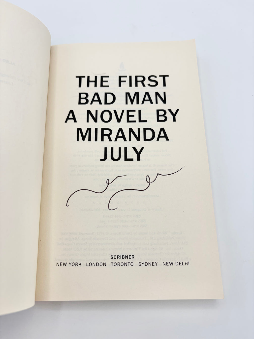 The First Bad Man by Miranda July (Signed)
