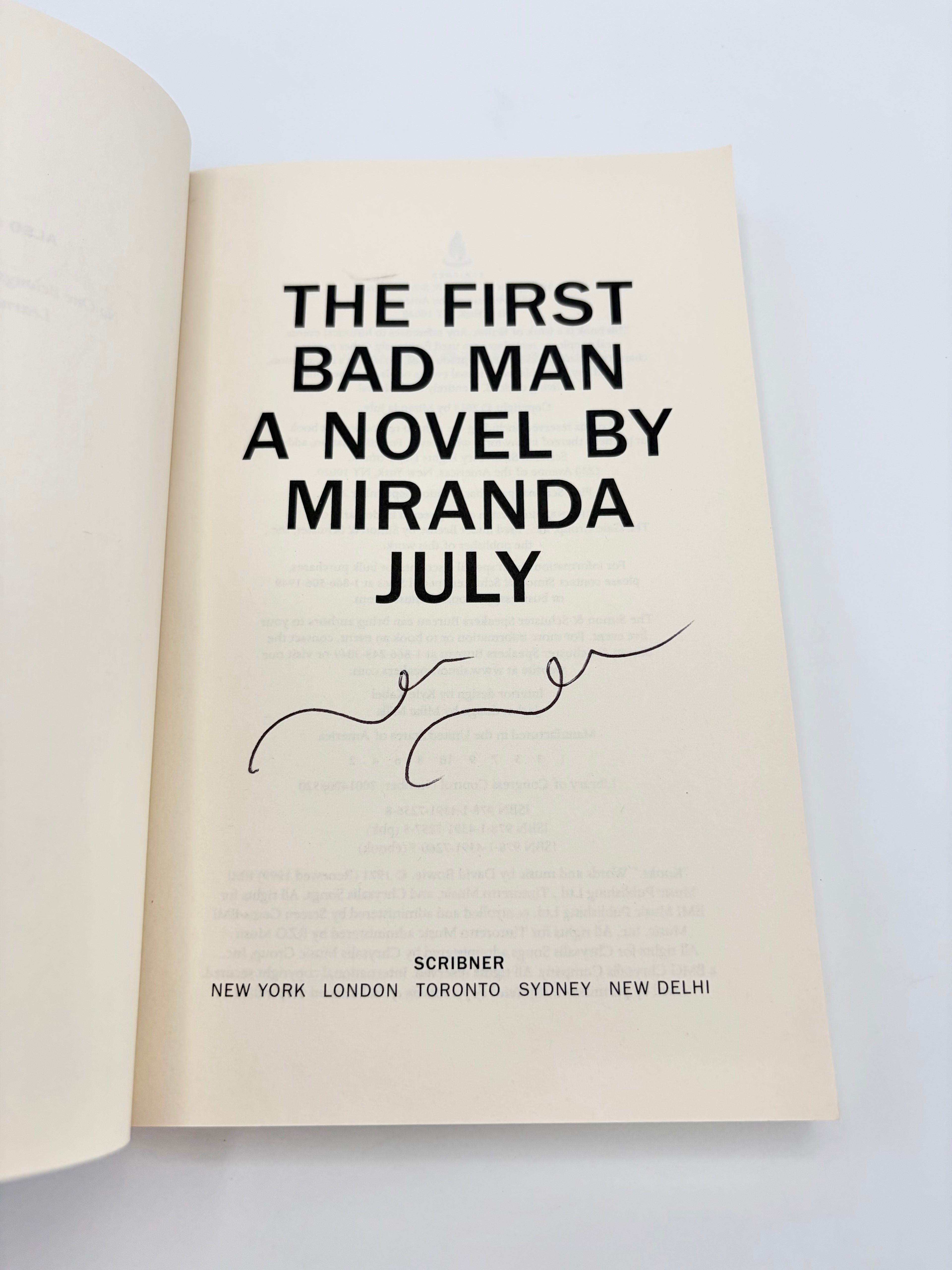 The First Bad Man by Miranda July (Signed)
