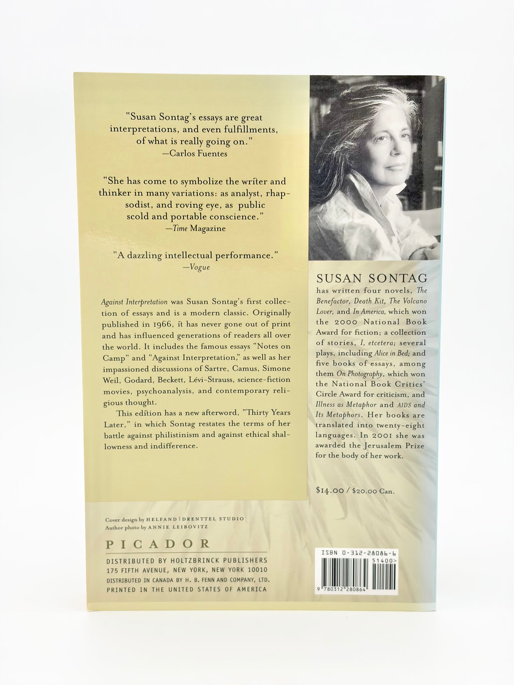 Against Interpretation and Other Essays by Susan Sontag