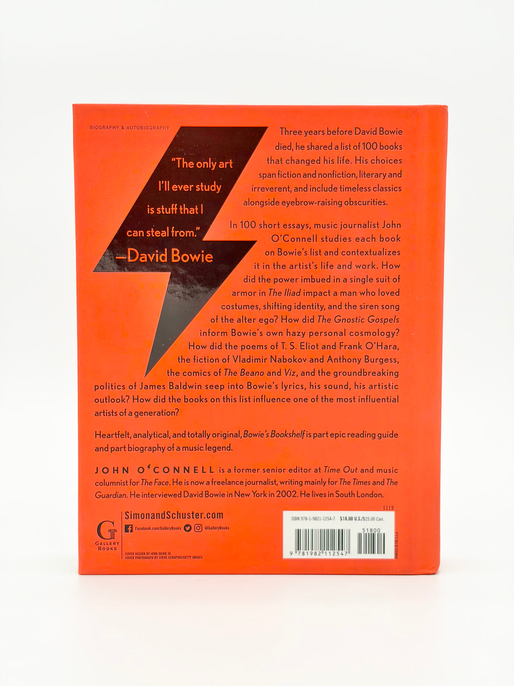 Bowie's Bookshelf - The Hundred Books That Changed David Bowie's Life by John O'Connell