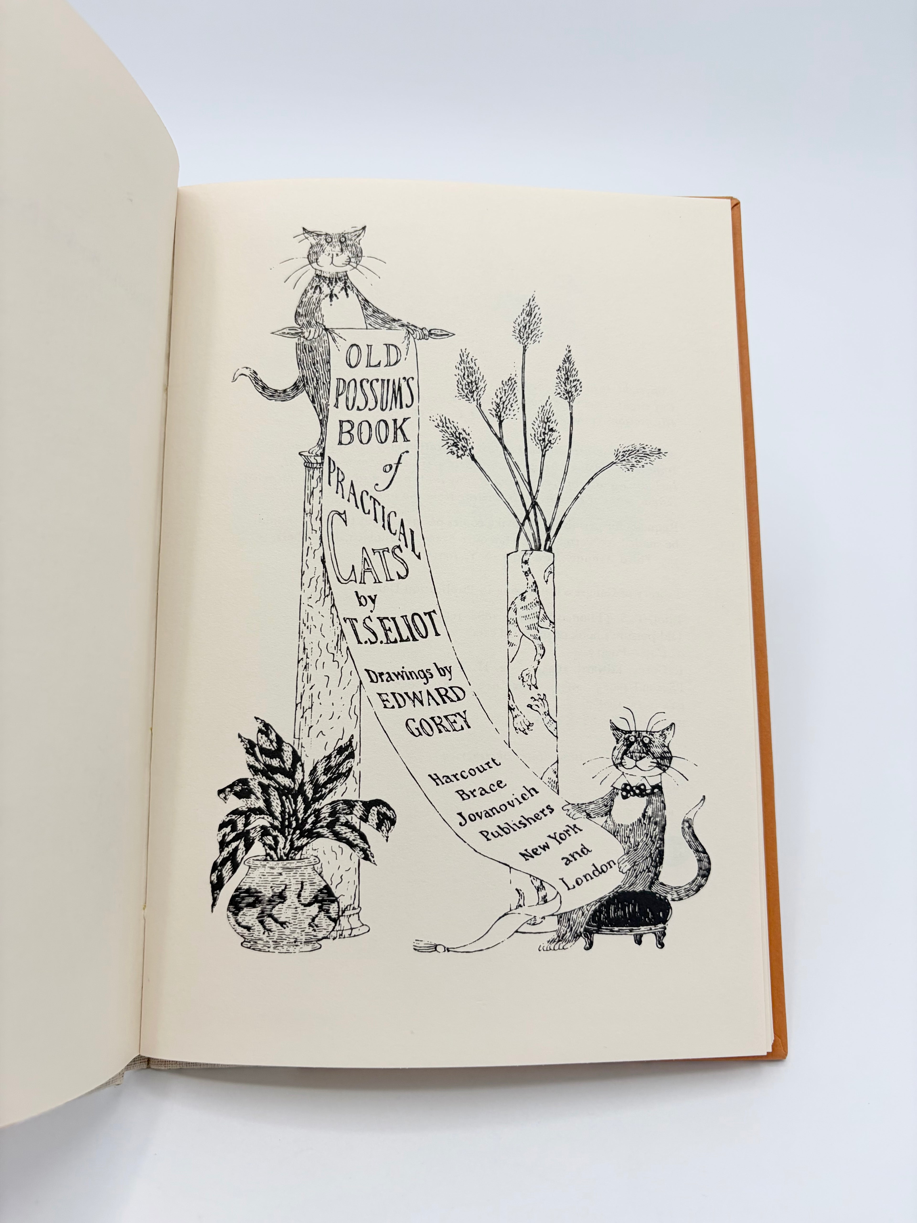 Old Possum's Book of Practical Cats by T.S. Eliot with drawings by Edward Gorey