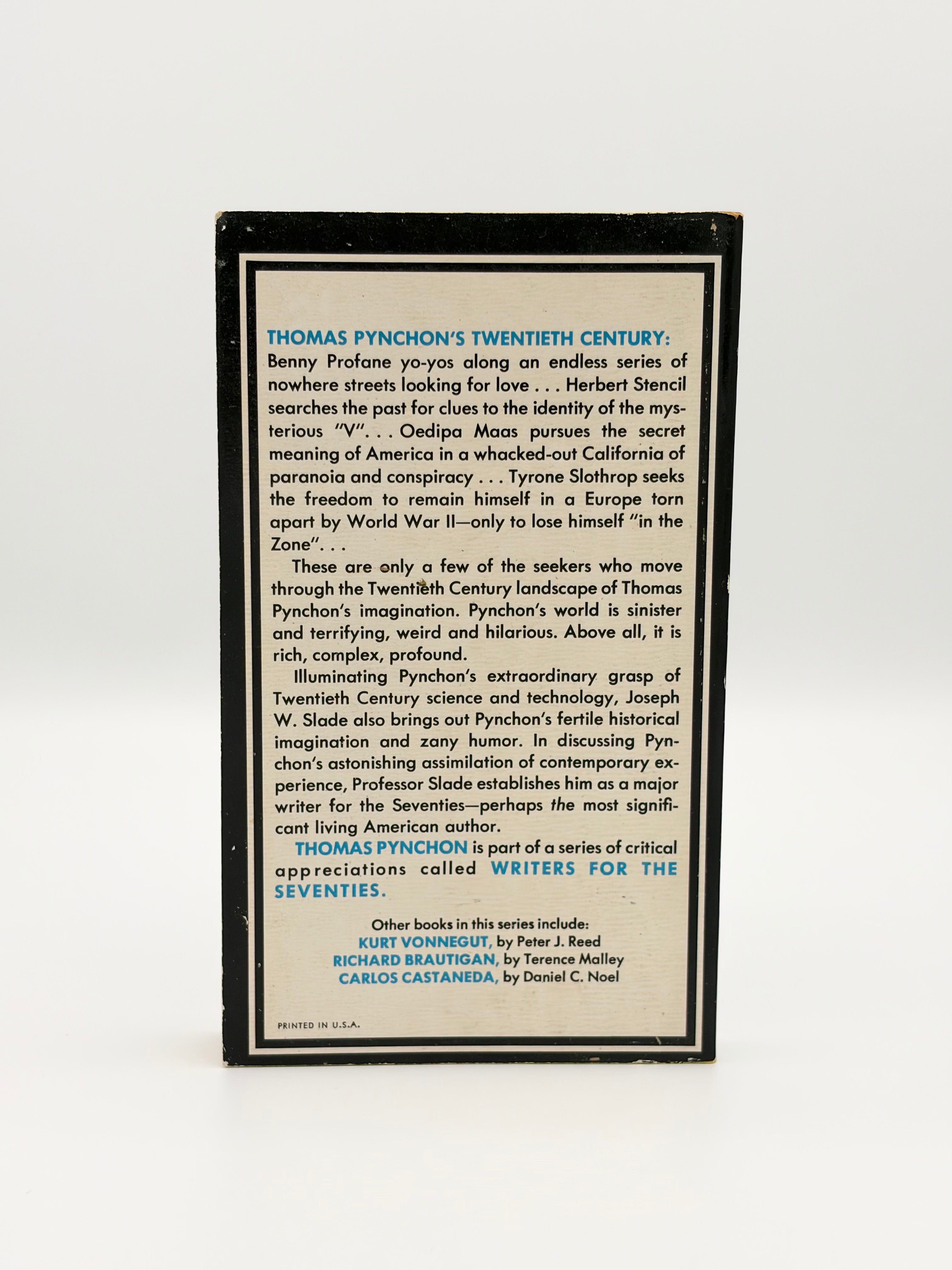 Writers for the 70s: Thomas Pynchon by Joseph W. Slade