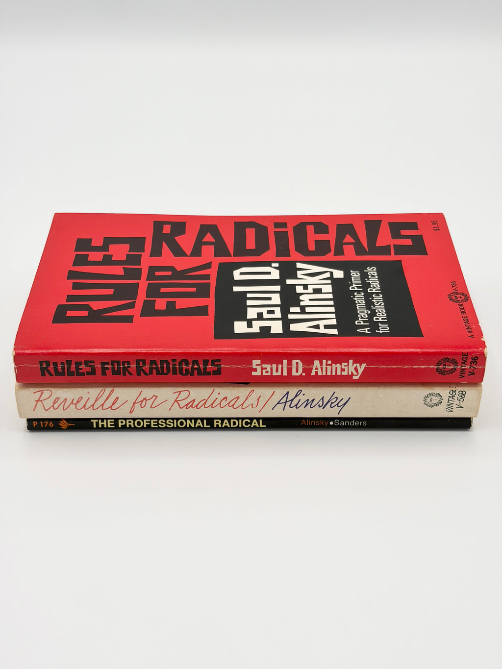 Saul D. Alinsky Lot: Rules for Radicals, Reveille for Radicals, and The Professional Radical - Conversations with Saul Alinsky