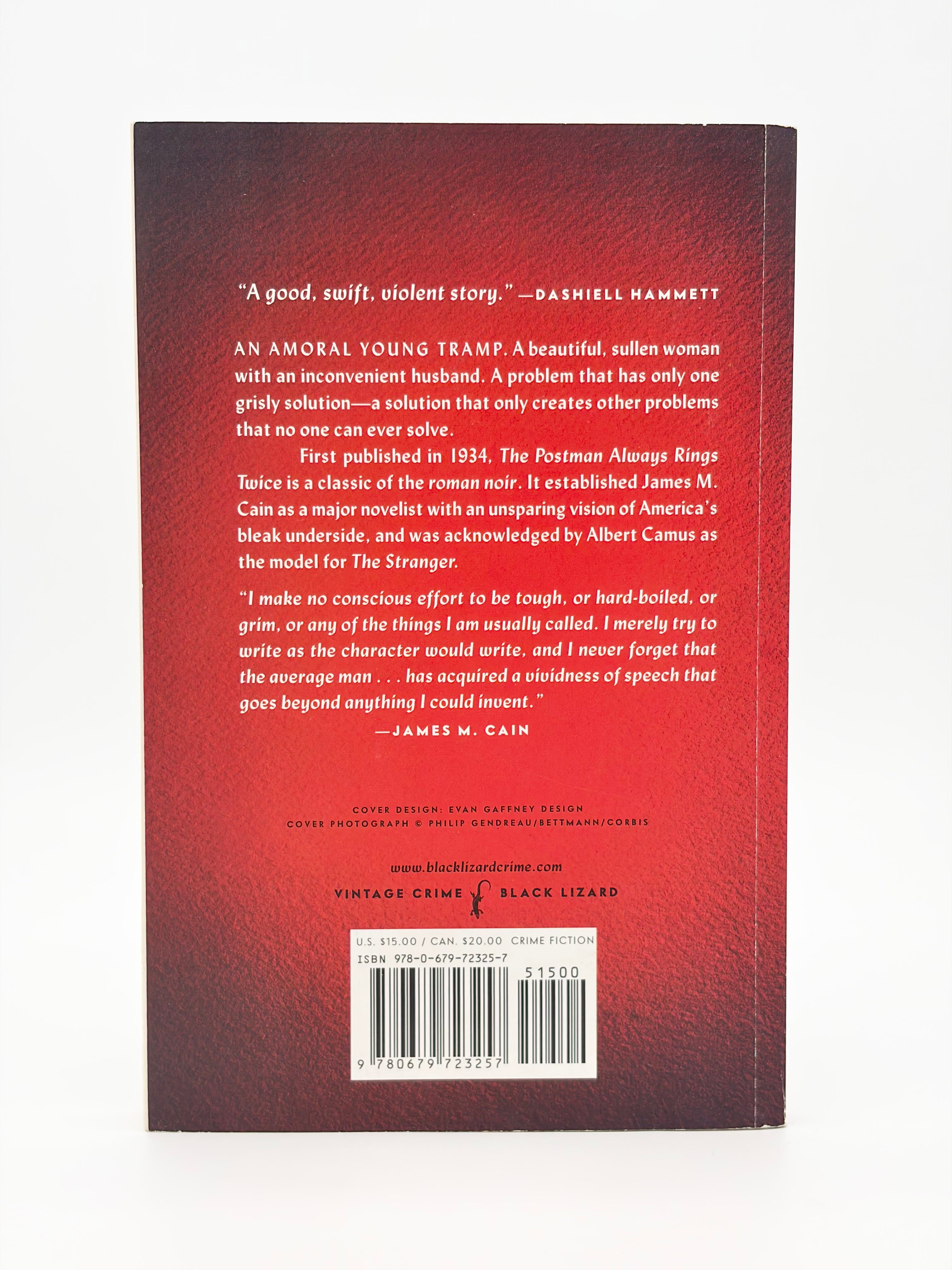 The Postman Always Rings Twice by James M. Cain