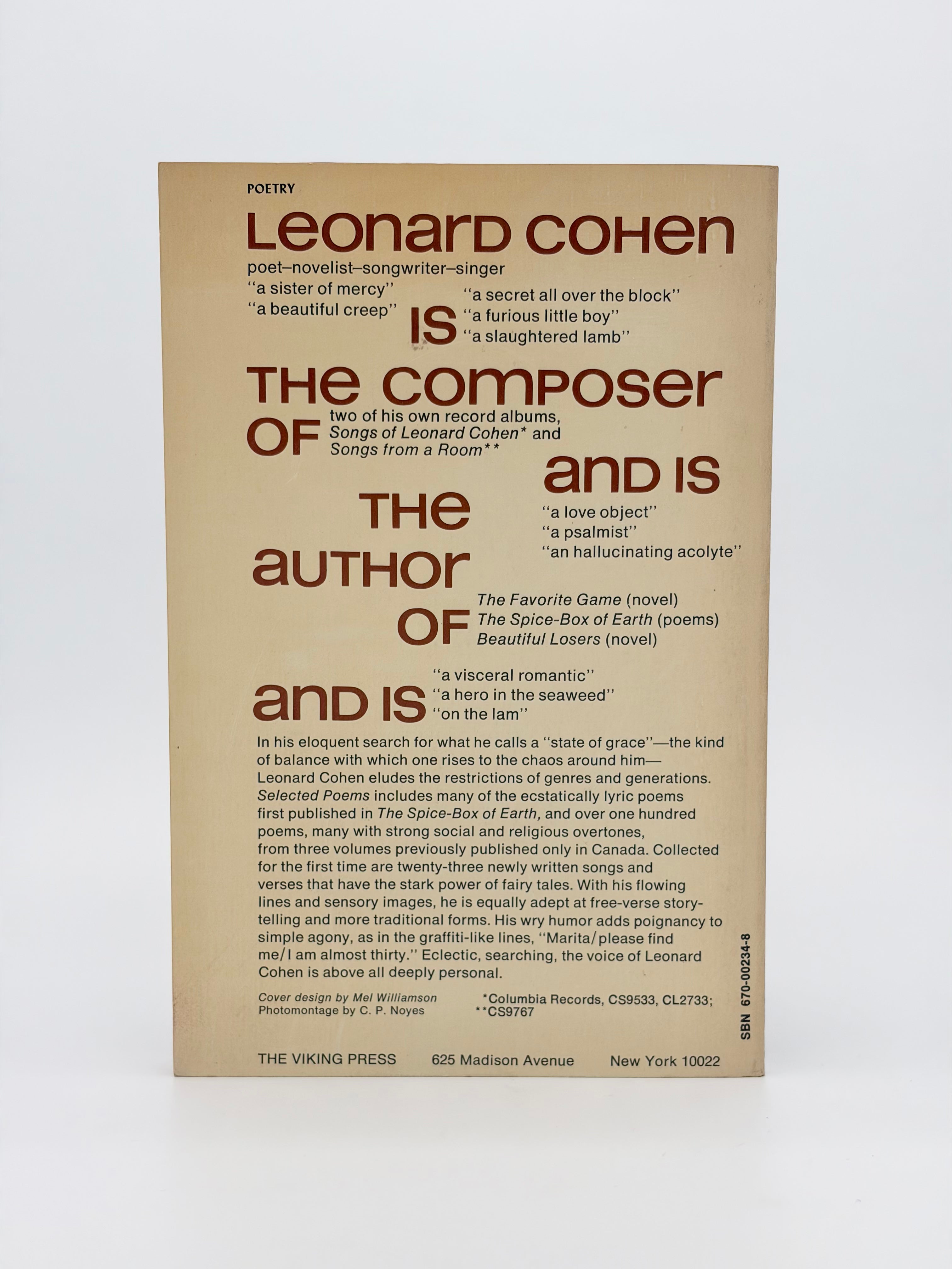 Leonard Cohen - Selected Poems 1956-1968