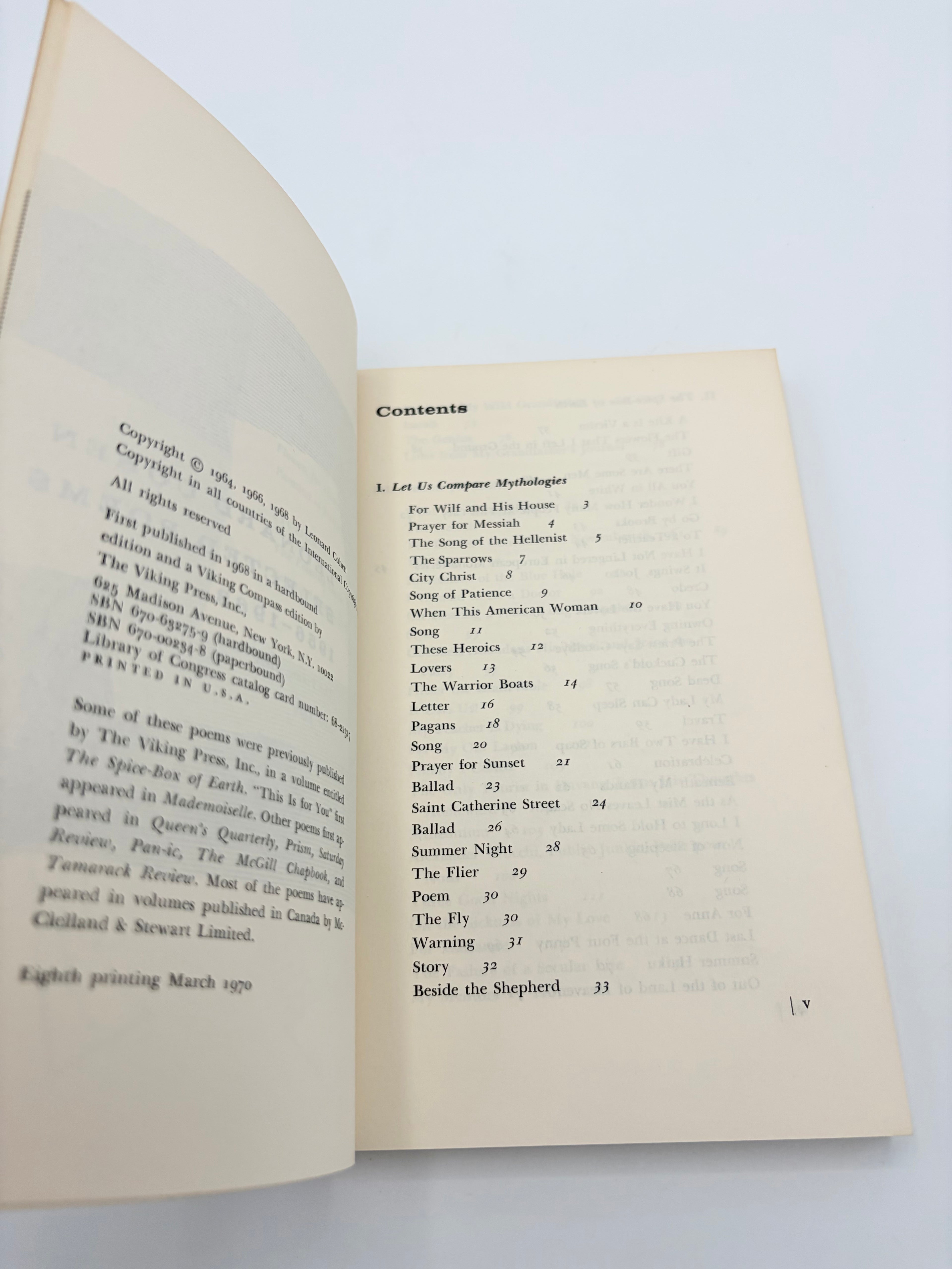 Leonard Cohen - Selected Poems 1956-1968