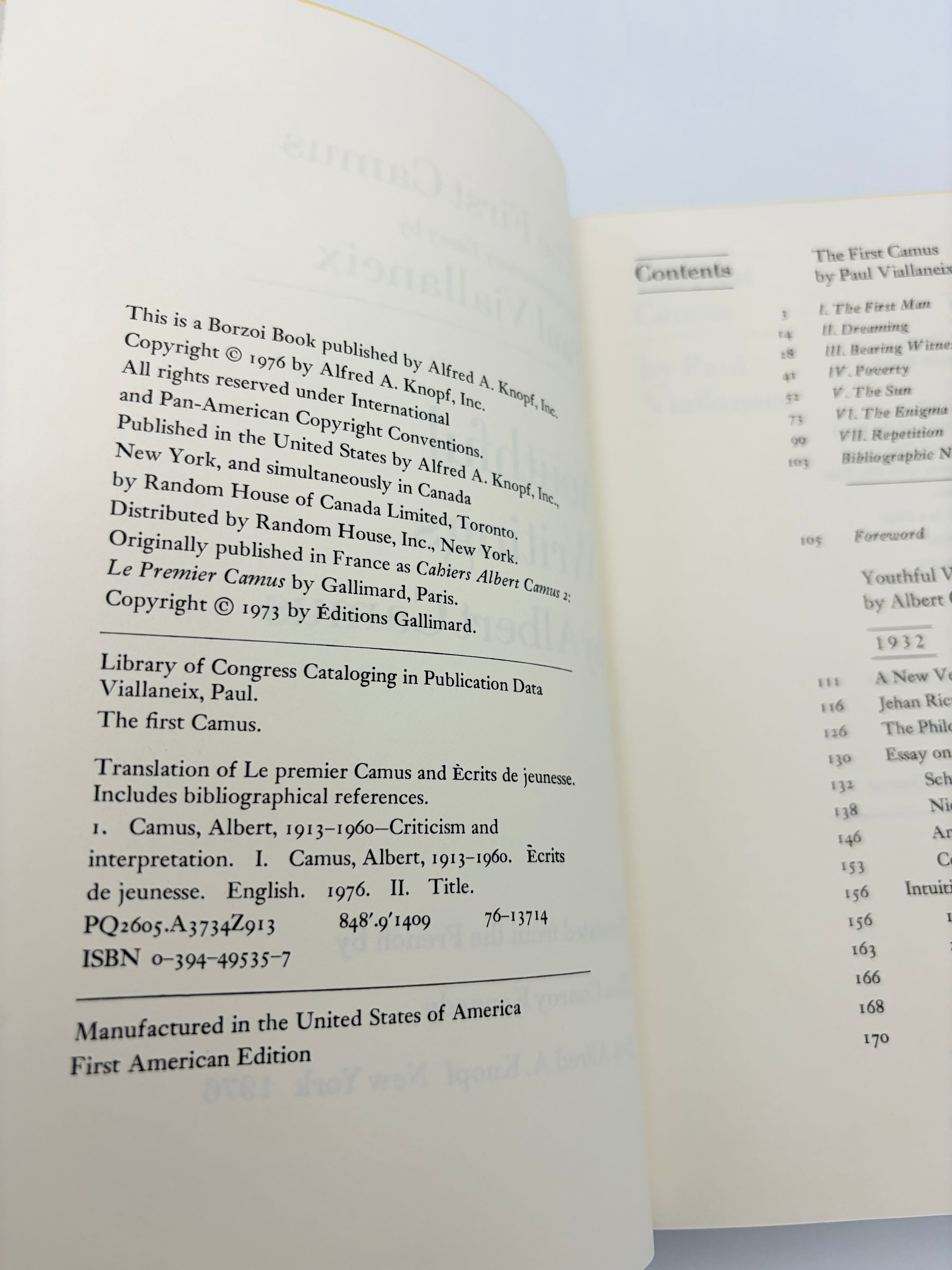 Youthful Writings (Cahiers II) by Albert Camus