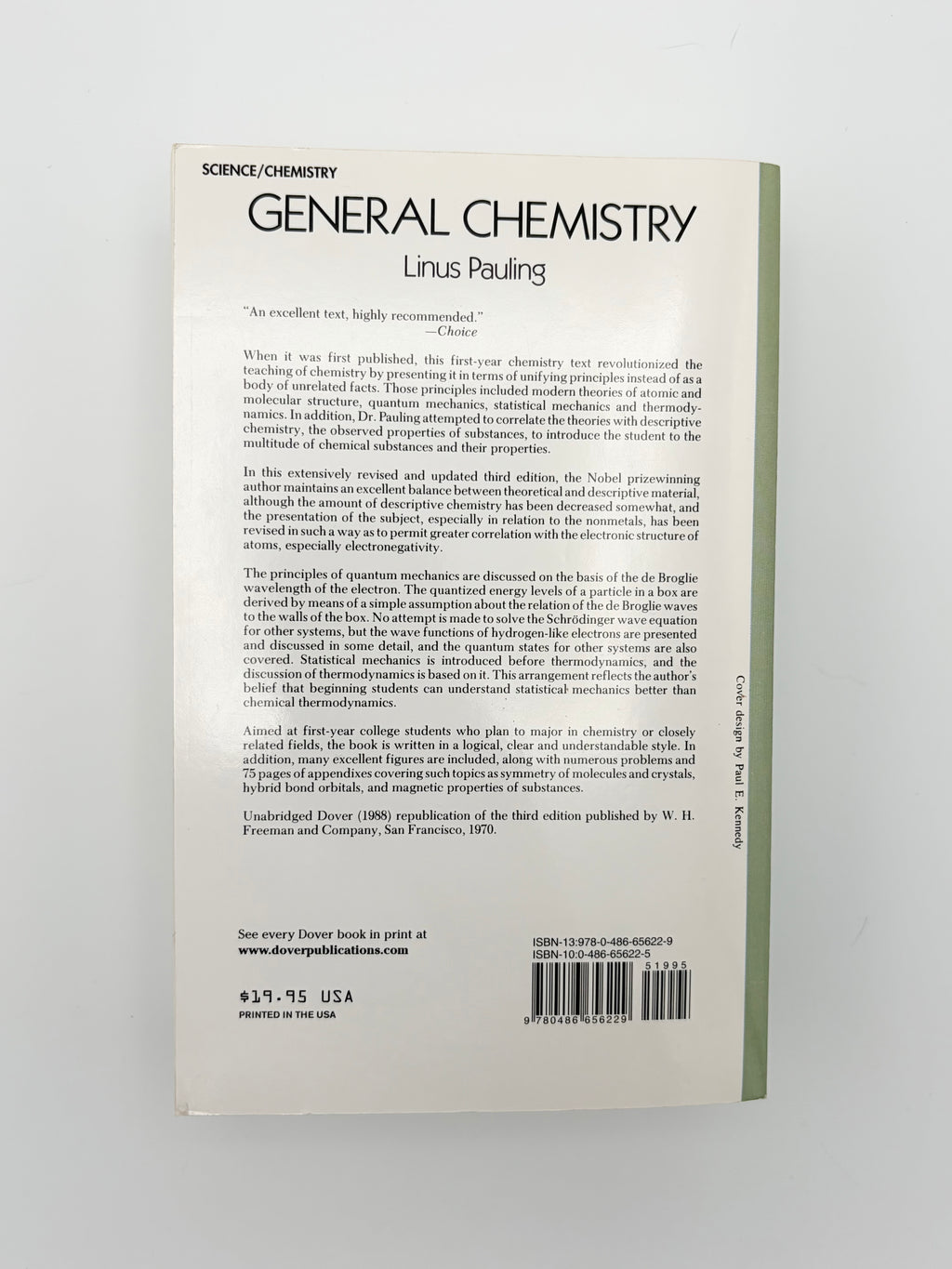 General Chemistry by Linus Pauling