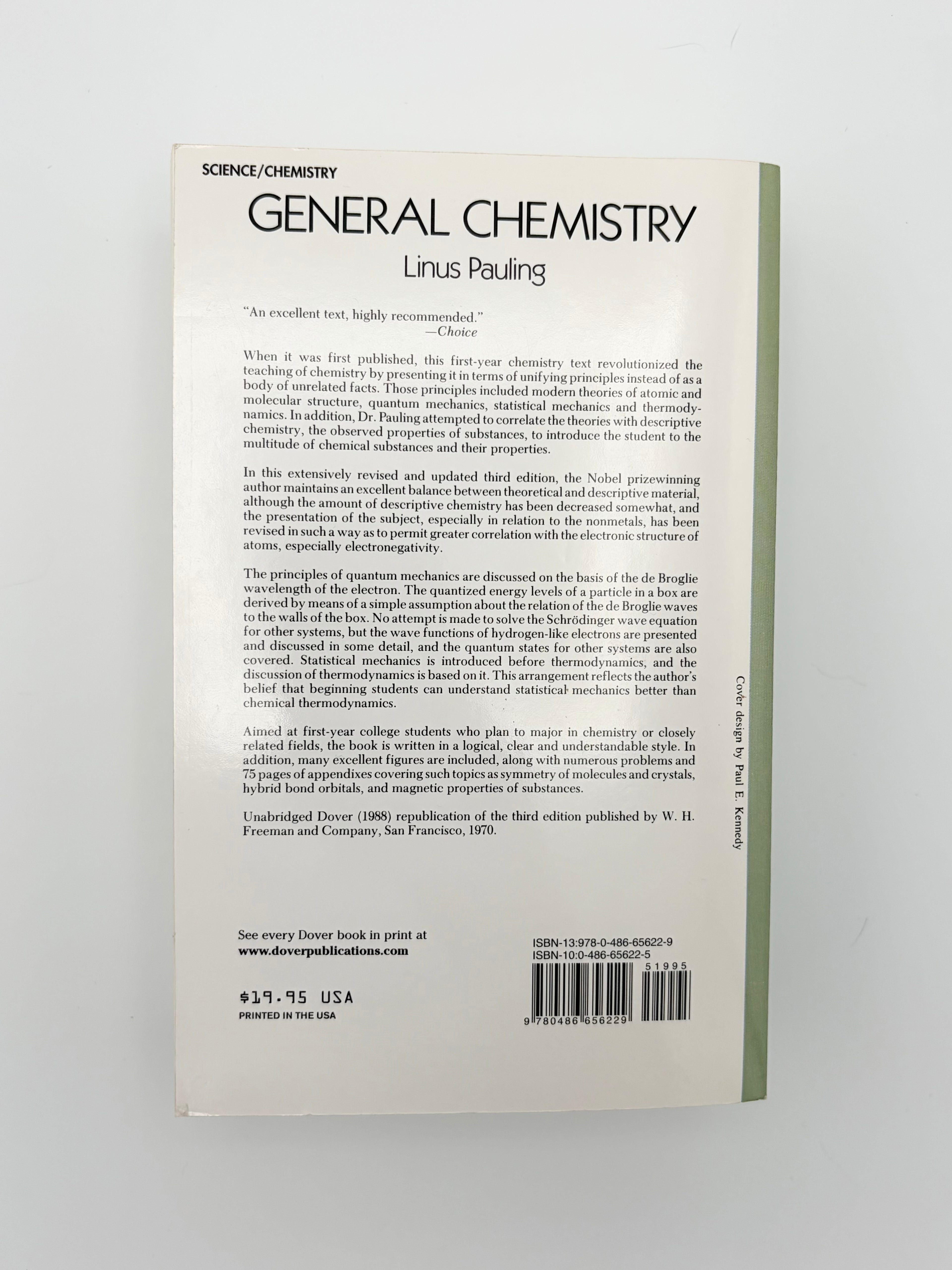 General Chemistry by Linus Pauling