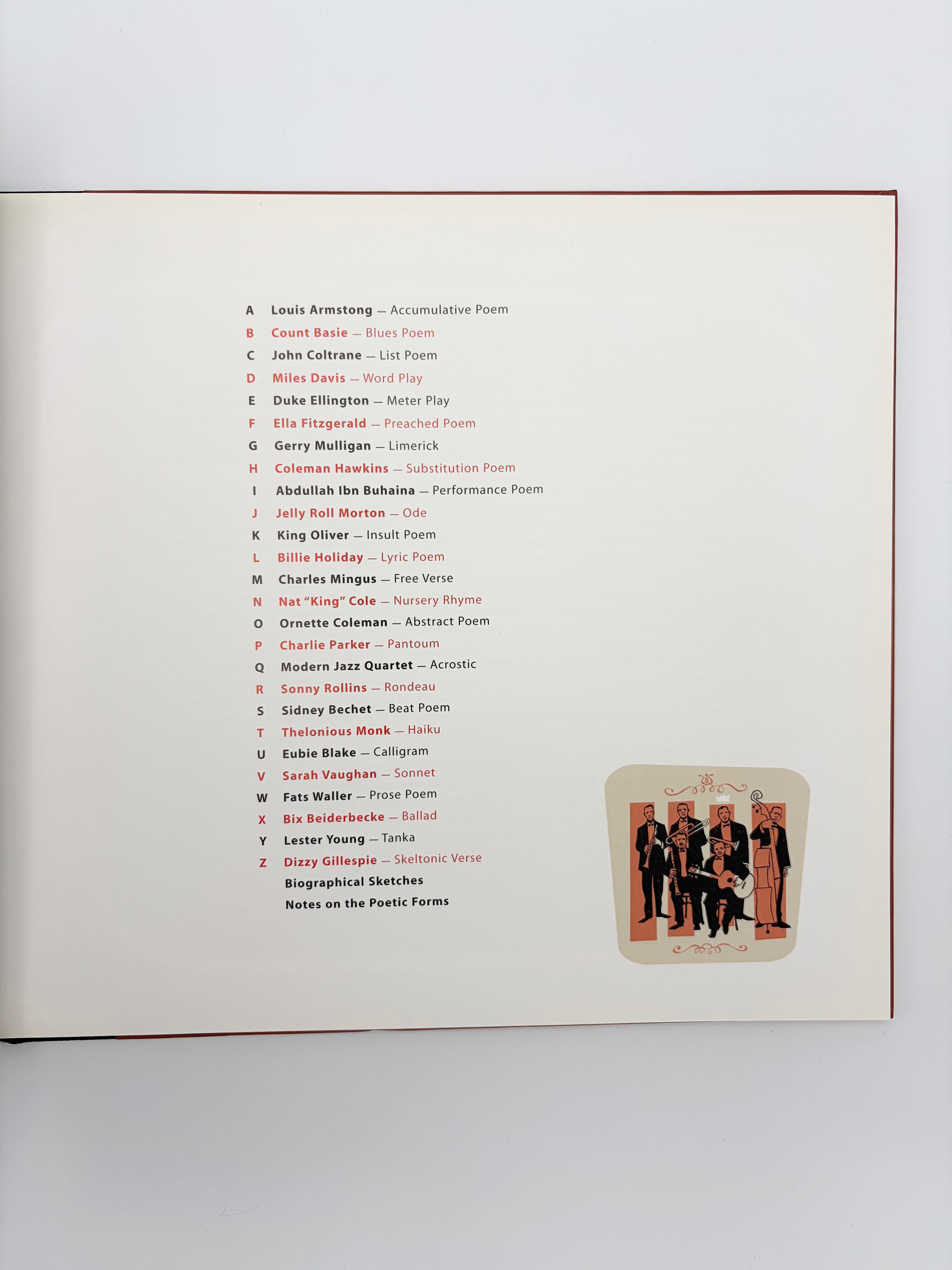 Jazz ABZ: An A to Z Collection of Jazz Portraits by Wynton Marsalis and Illustrated by Paul Rogers