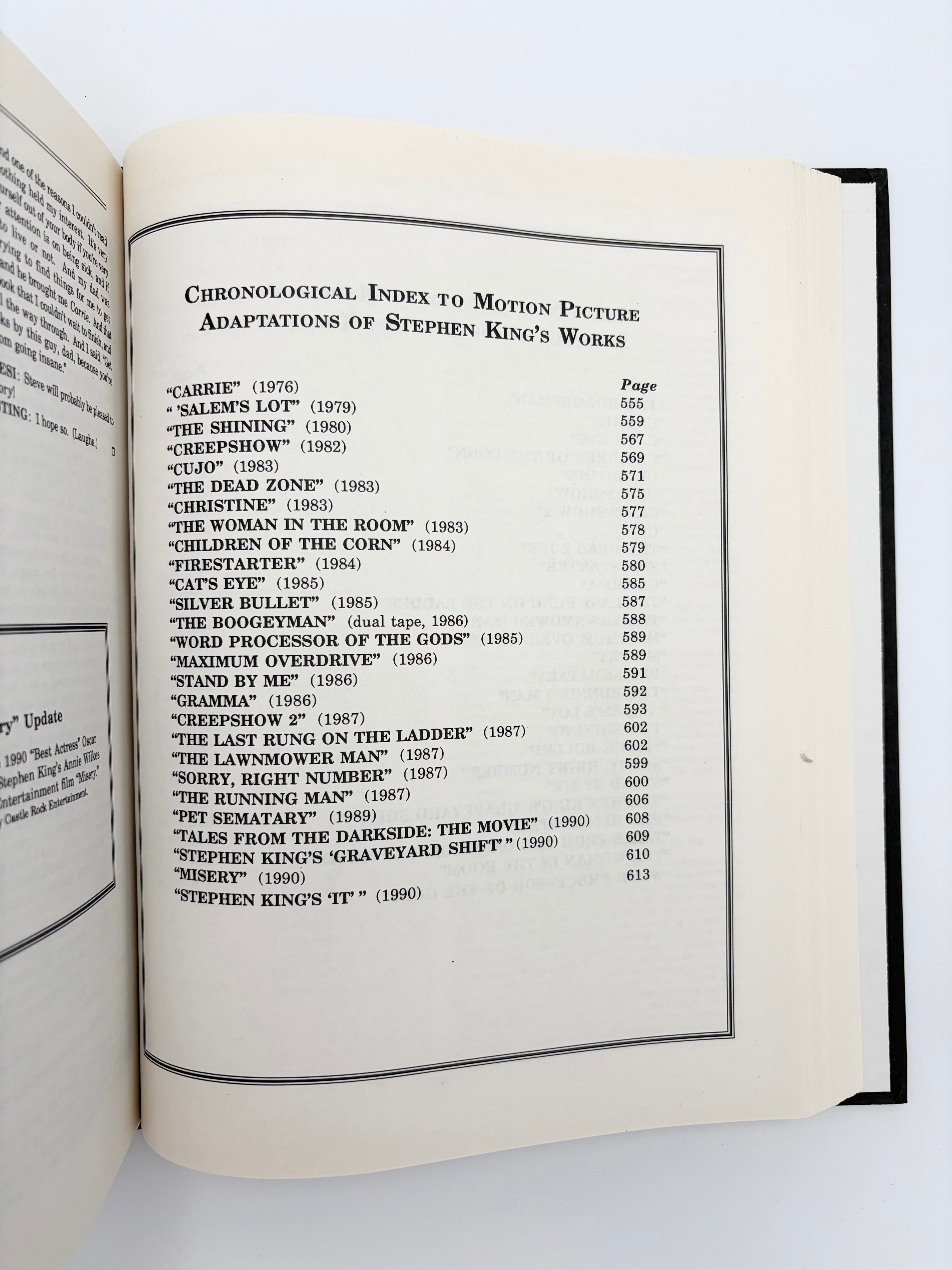 The Complete Stephen King Encyclopedia - The Definitive Guide to the Works of America's Master of Horror by Stephen J. Spignesi