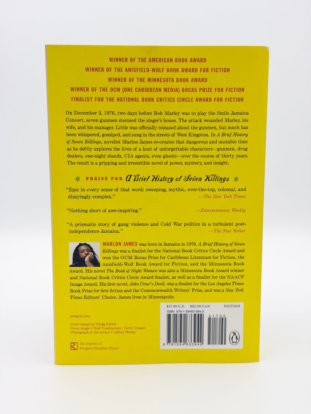 A Brief History of Seven Killings by Marlon James (Signed)