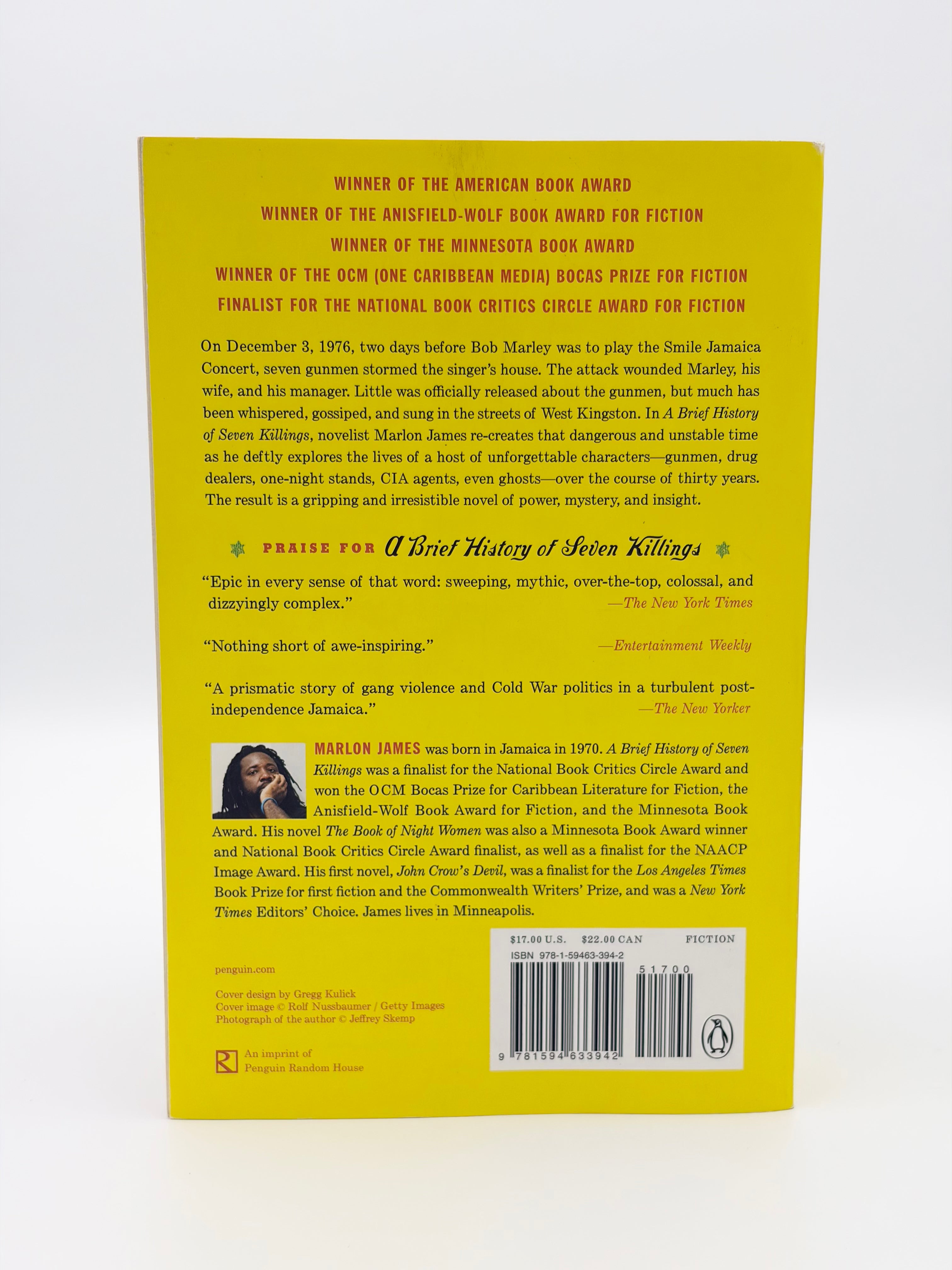 A Brief History of Seven Killings by Marlon James (Signed)