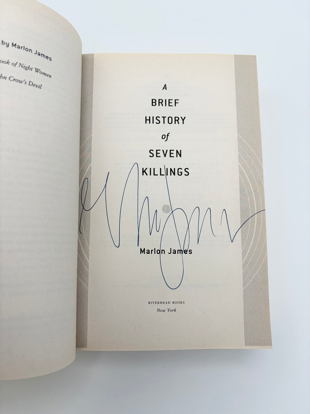 A Brief History of Seven Killings by Marlon James (Signed)