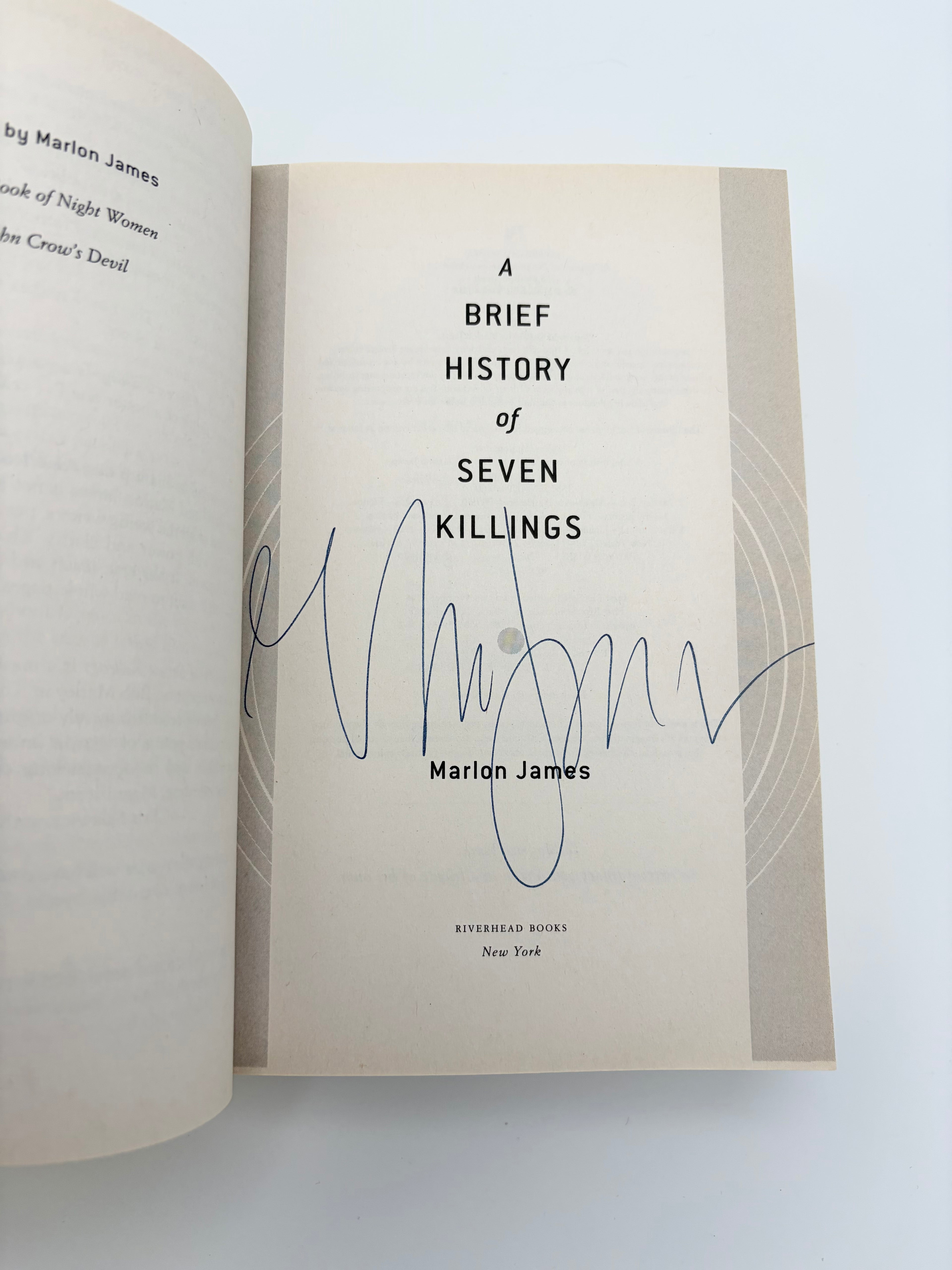 A Brief History of Seven Killings by Marlon James (Signed)
