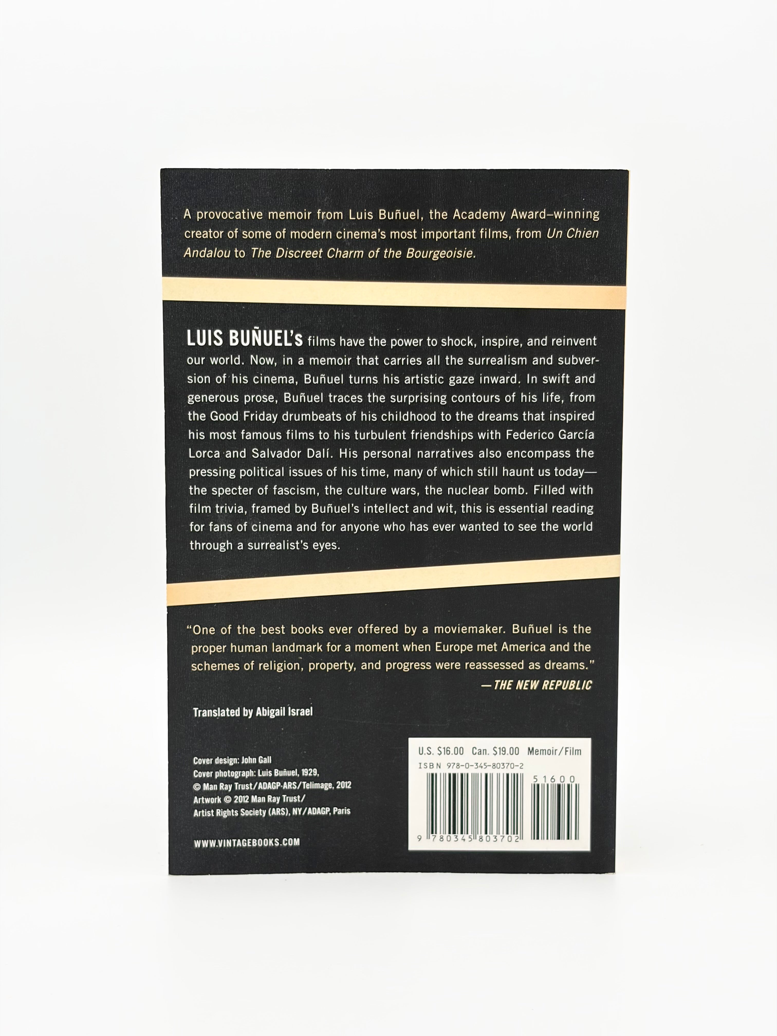 My Last Sigh - The Autobiography of Luis Buñuel