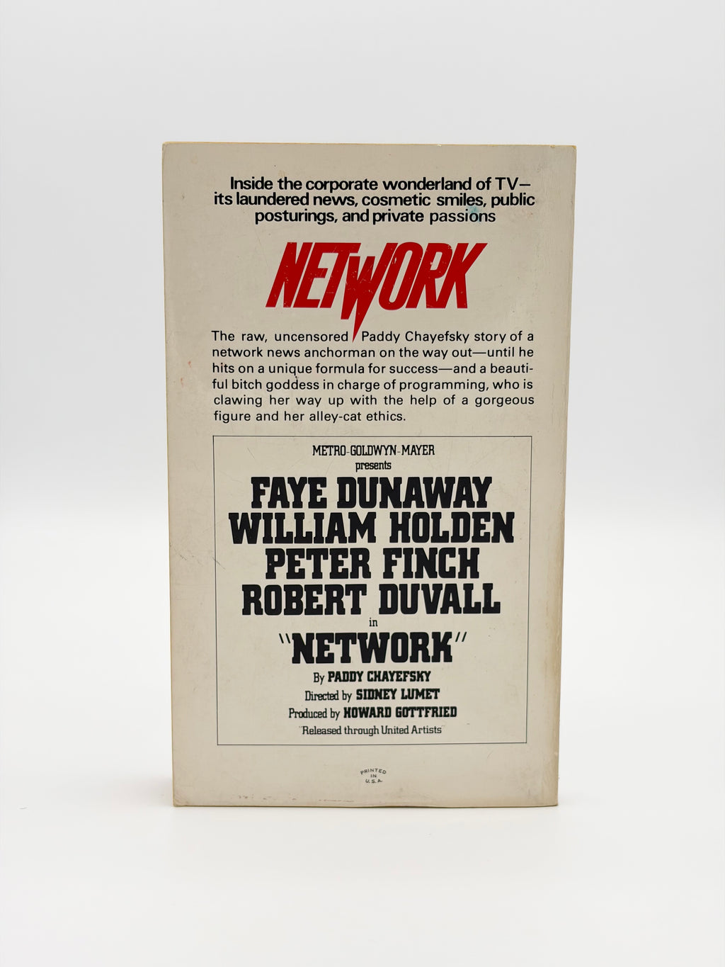 Network (novelization) by Sam Hedrin (from the screenplay by Paddy Chayefsky)