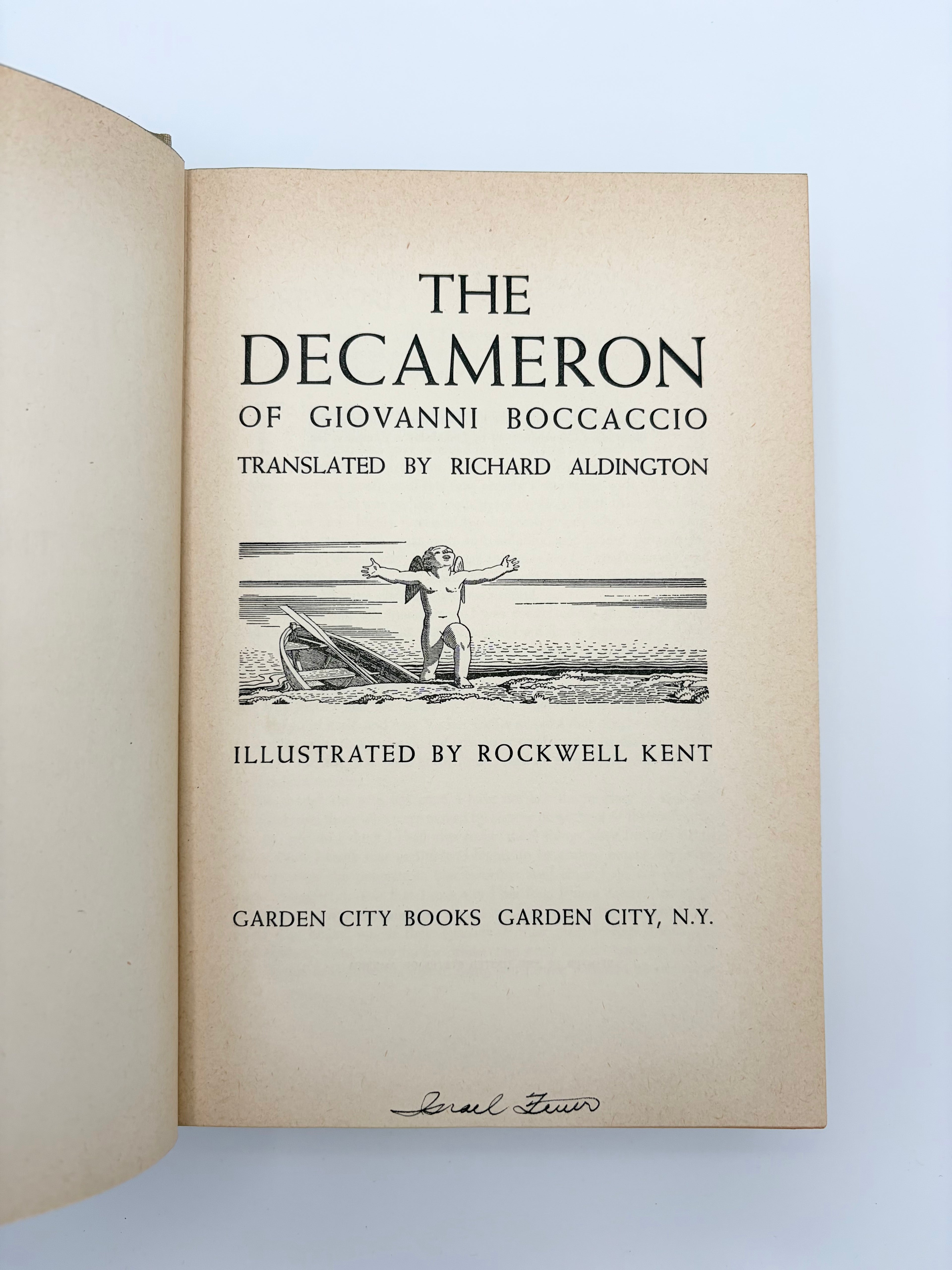 The Decameron by Giovanni Boccaccio and illustrated by Rockwell Kent
