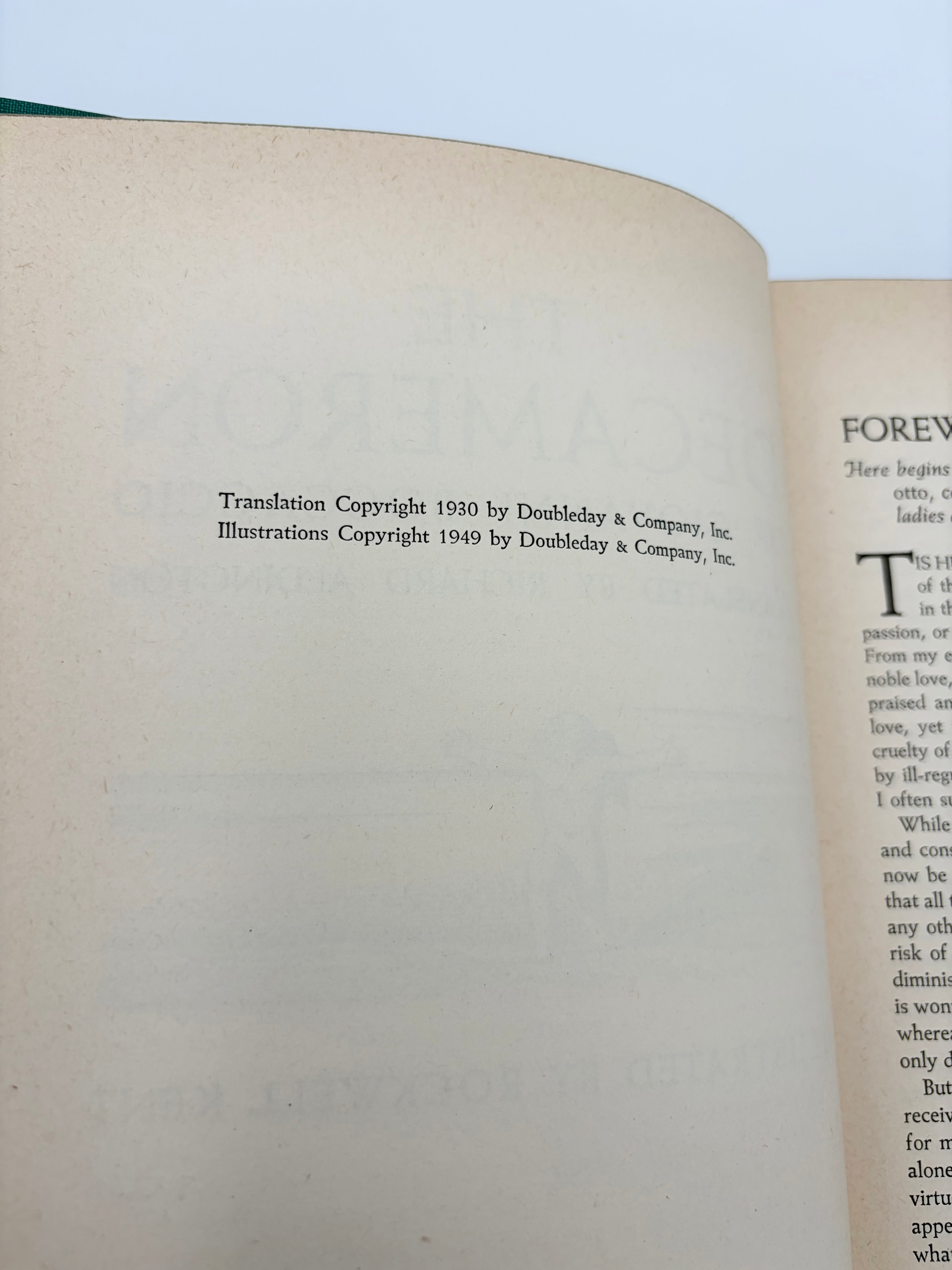The Decameron by Giovanni Boccaccio and illustrated by Rockwell Kent
