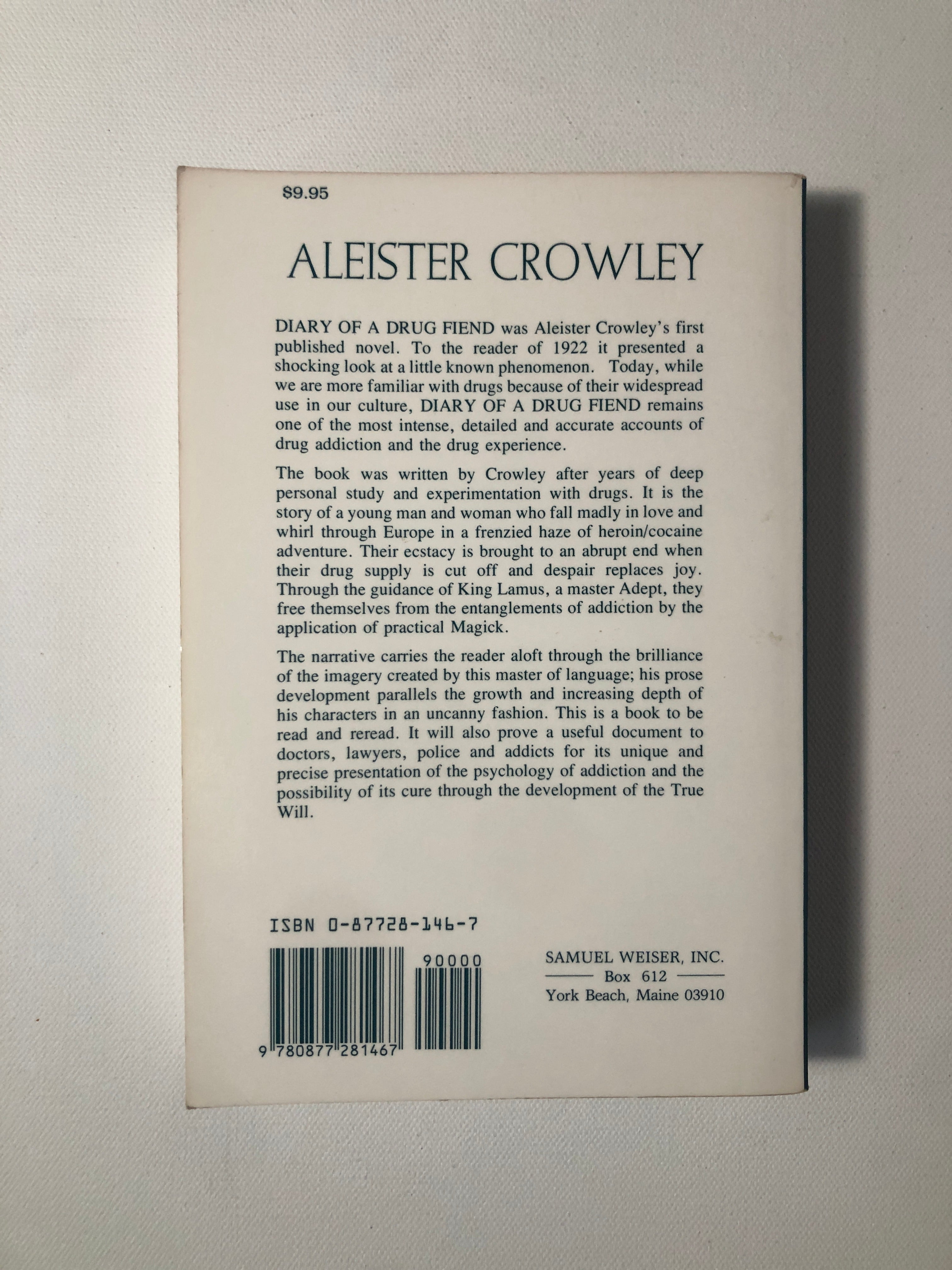 The Diary of a Drug Fiend by Aleister Crowley