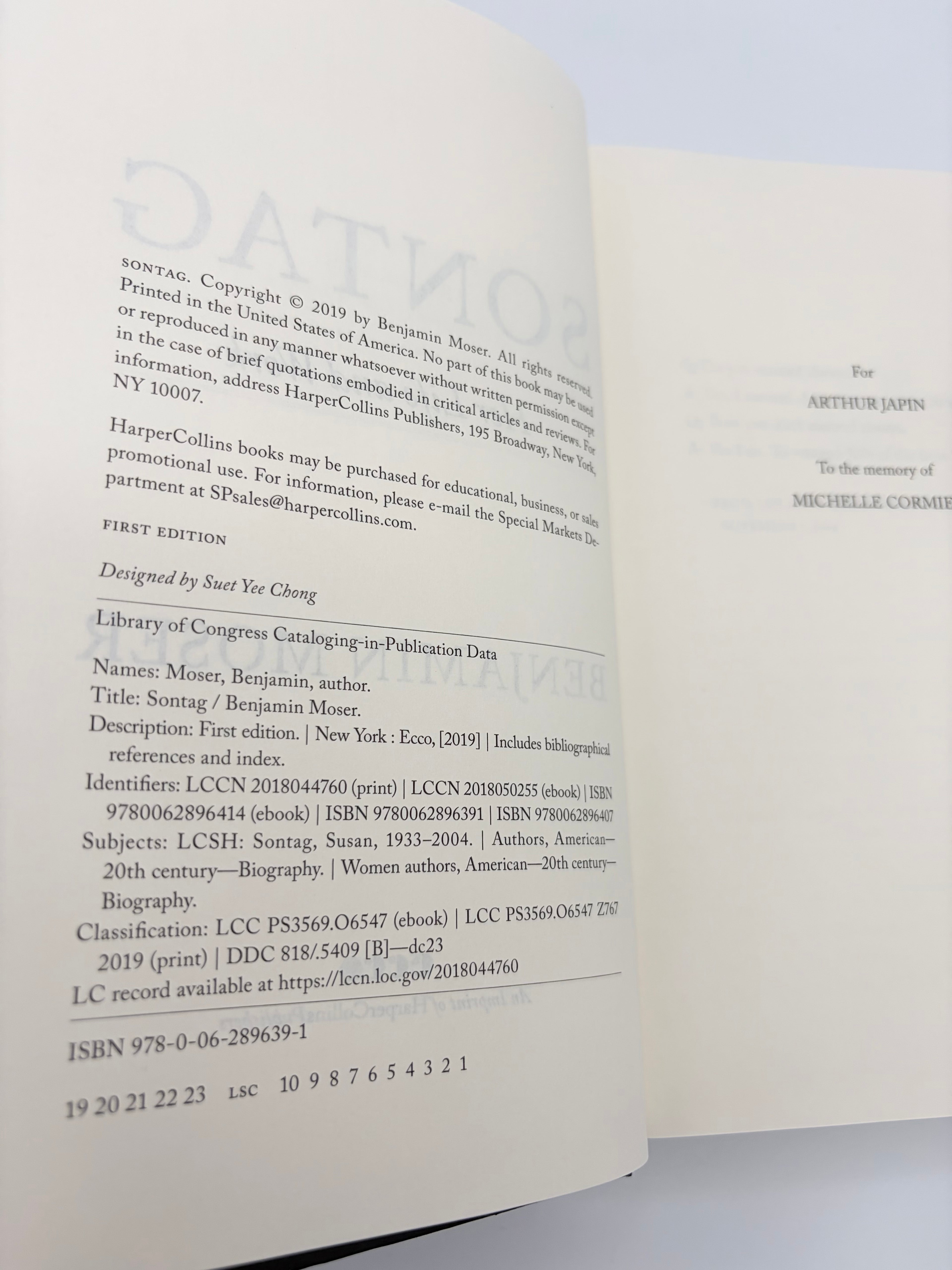 Sontag - Her Life and Work by Benjamin Moser