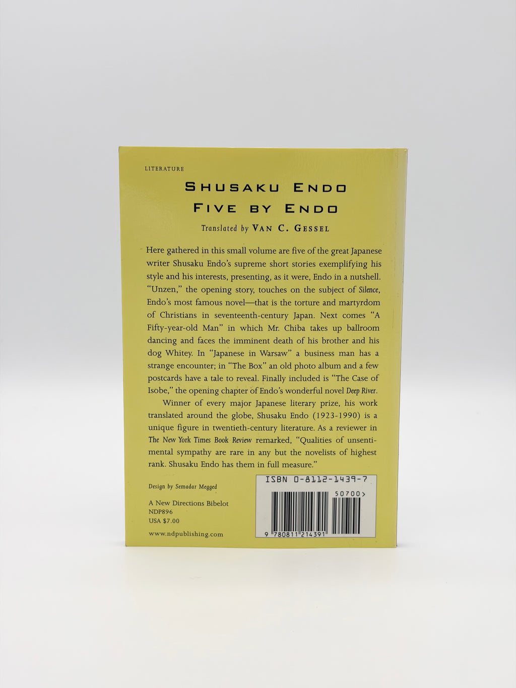 Five by Endō by Shūsaku Endō
