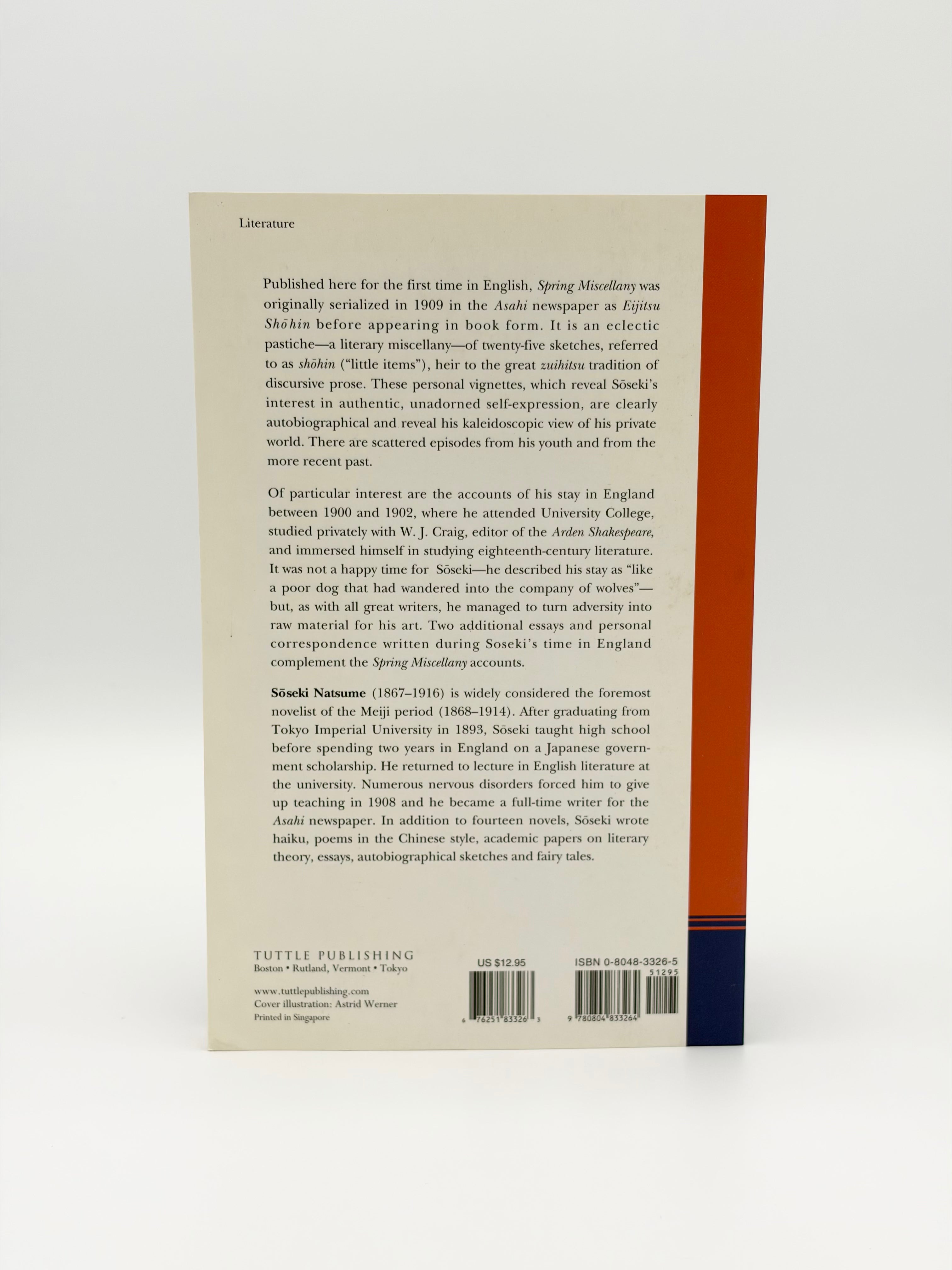 Spring Miscellany and London Essays by Sōseki Natsume